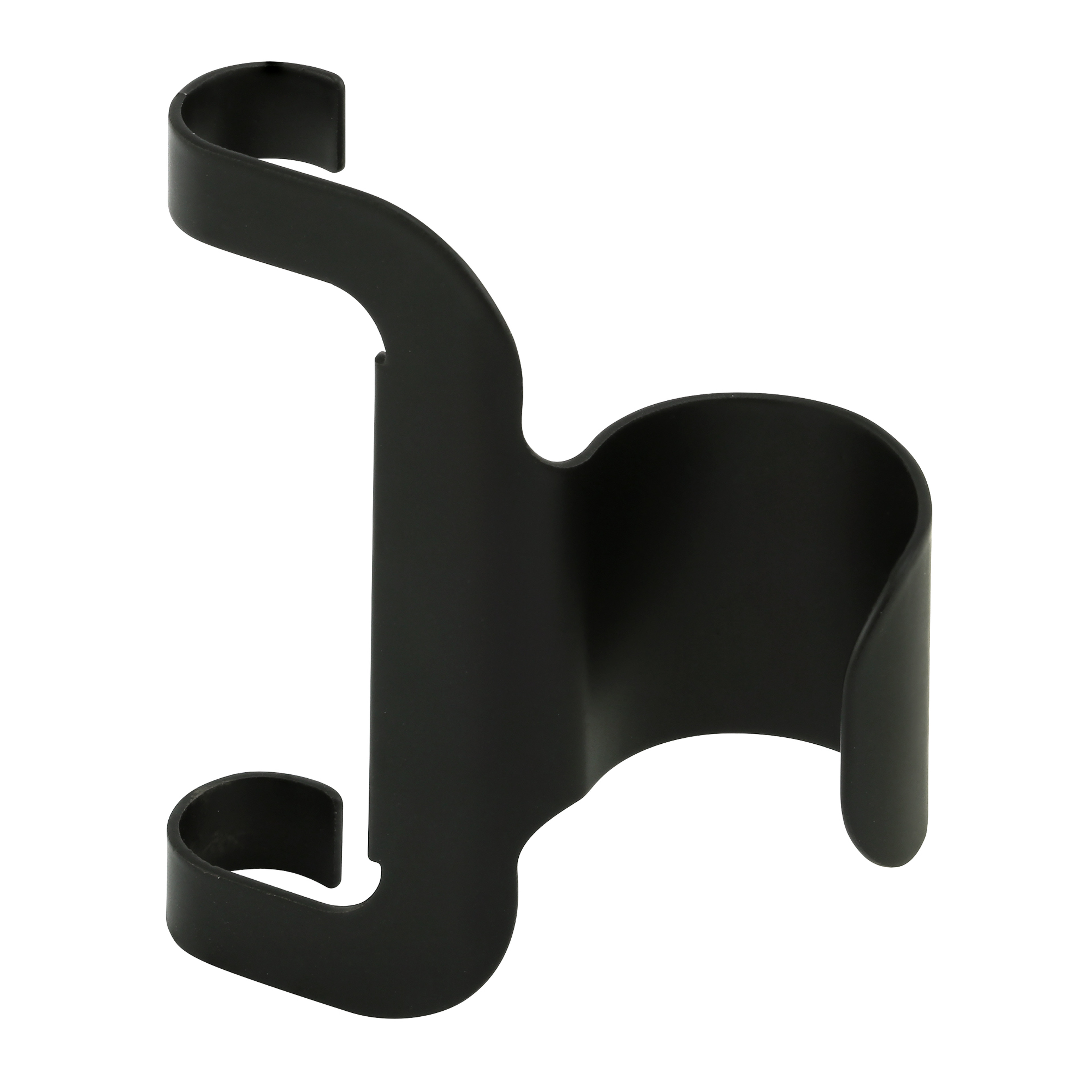 High Security Door Lock Finger Pull Adaptor with Double-Sided Tape, Aluminum Construction, Matte Black Finish (Single Pack)
