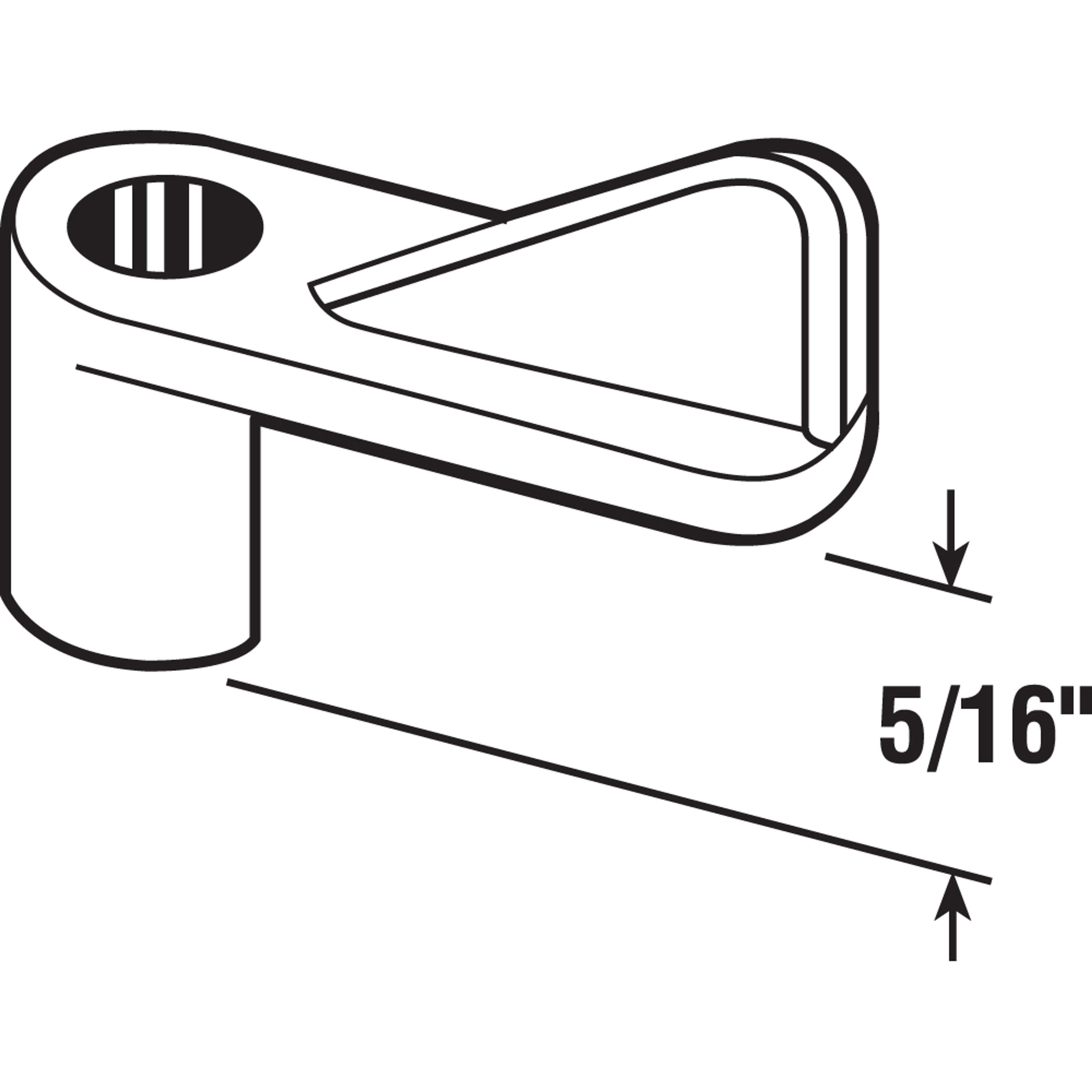 Screen Clip, 5/16", Plastic, White, Qty:8 w/Screws