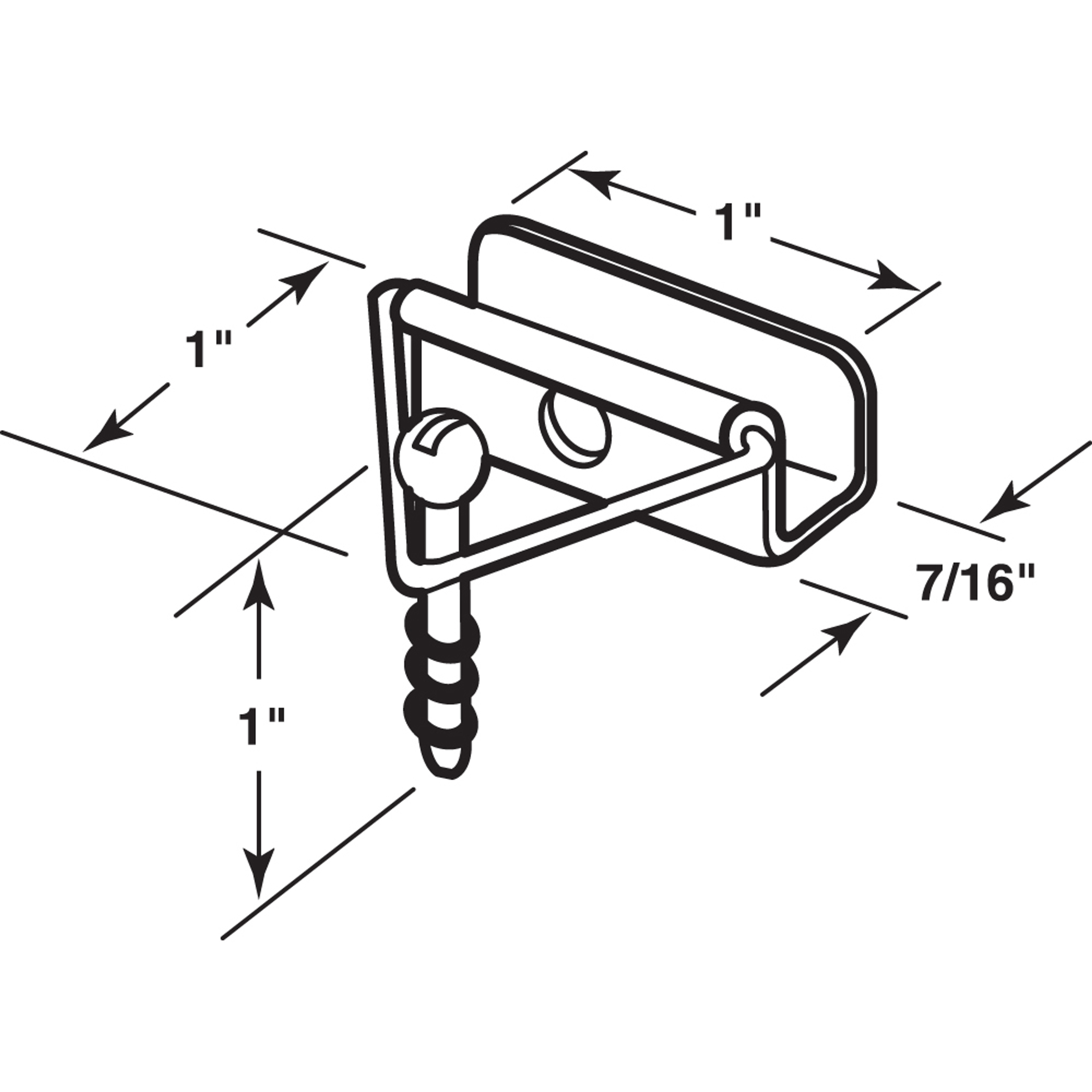 Window screen bottom latch