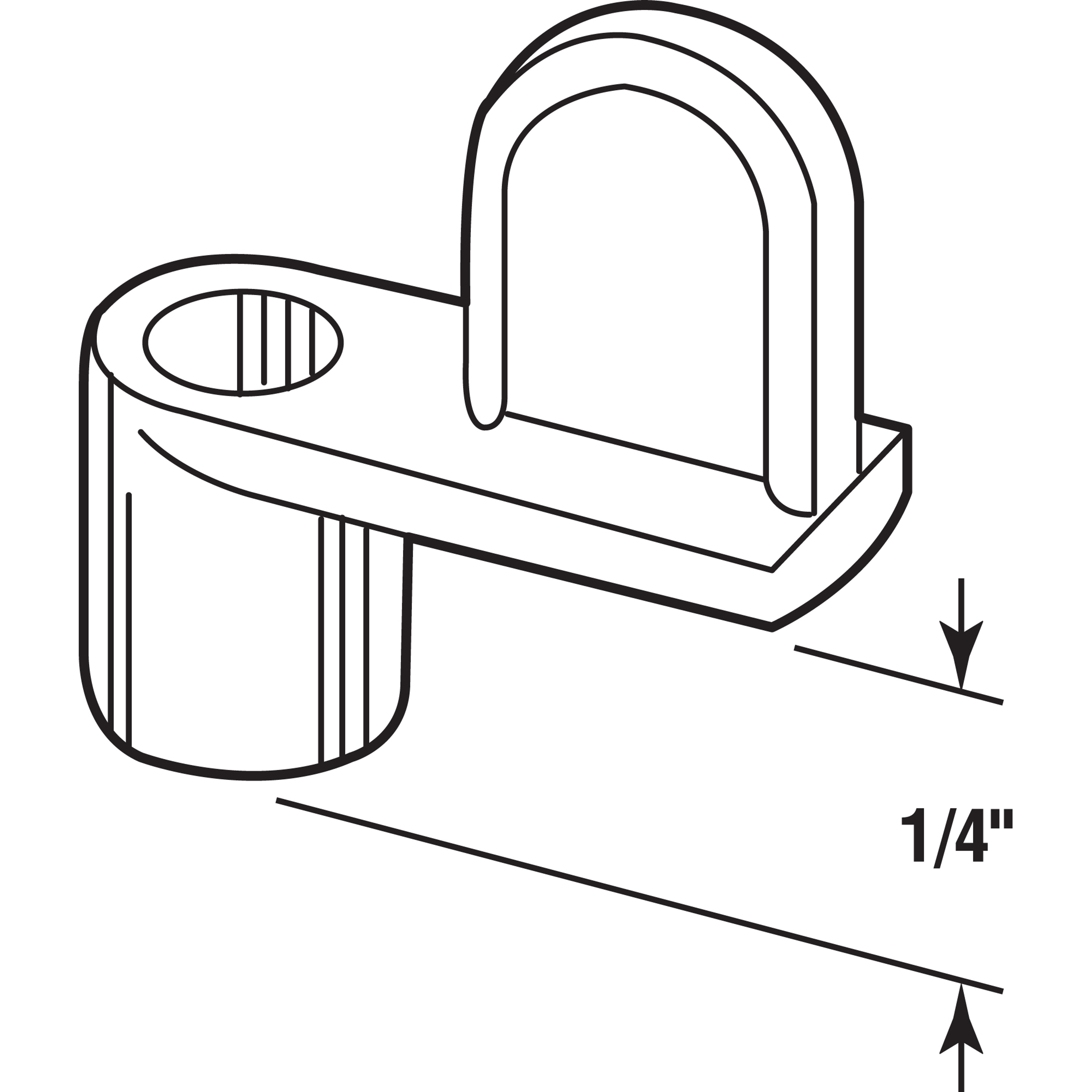 Screen Clips, 1/4 in. Offset, Durable Diecast Construction (12 Pack)