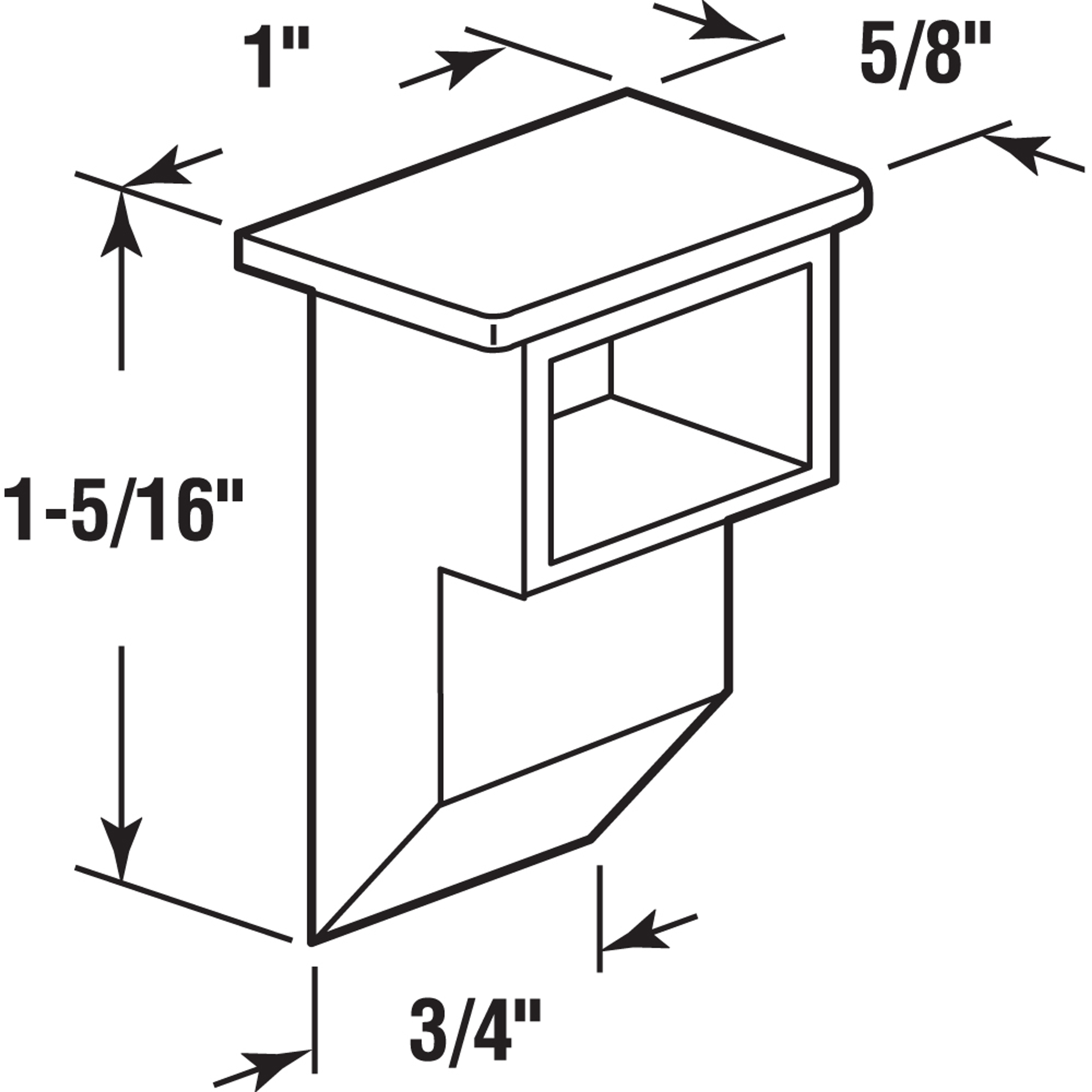 H 3943 |  Single or Double Hung Window Sash Cam, Top Mount, 2 per pkg.