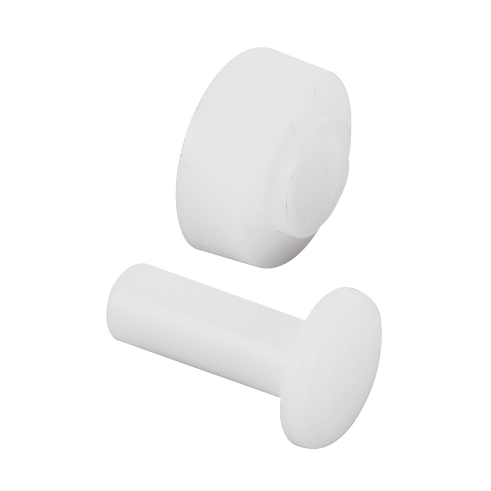 Sliding Window Roller, with Axle Pins, 7/16 in. Flat Nylon (4 Pack)