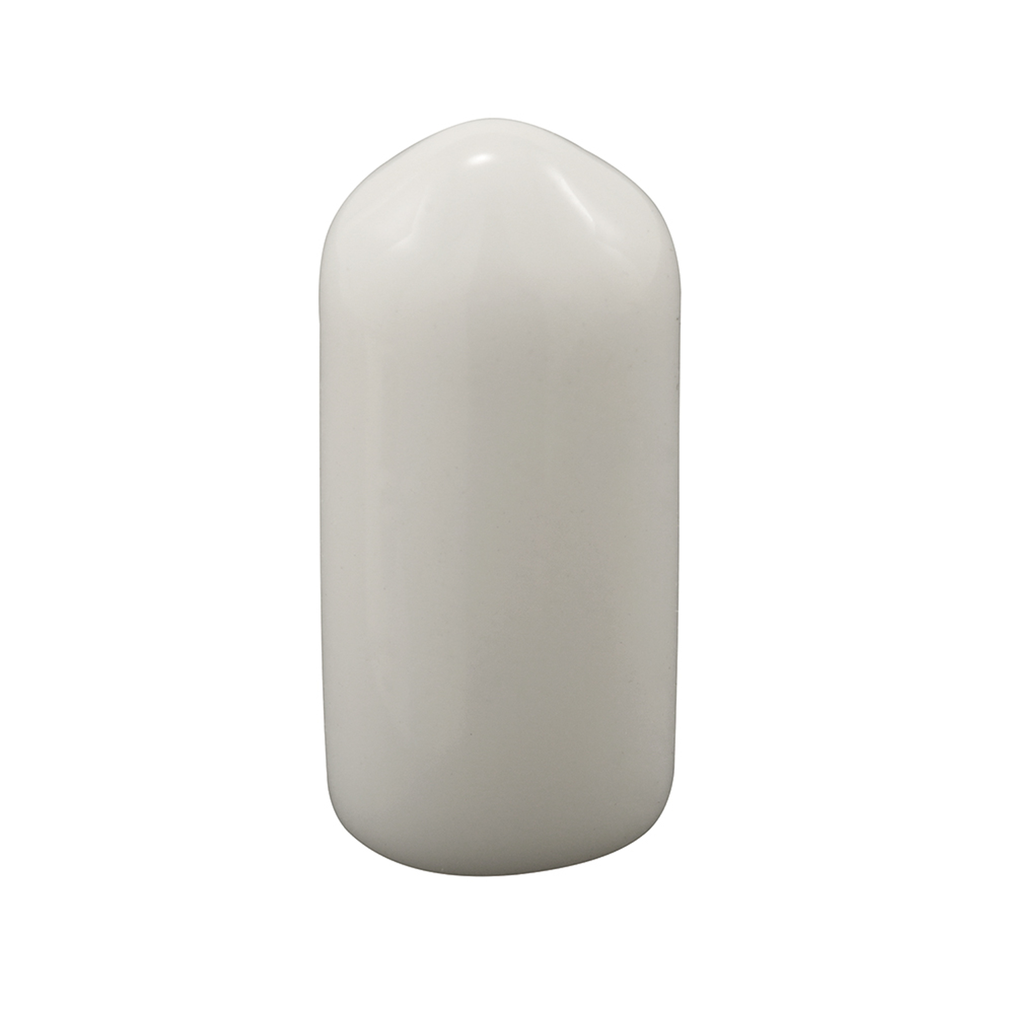 Wire Shelf End Caps, 1/4 in. Inside Diameter, Vinyl, White in Color (20 Pack)