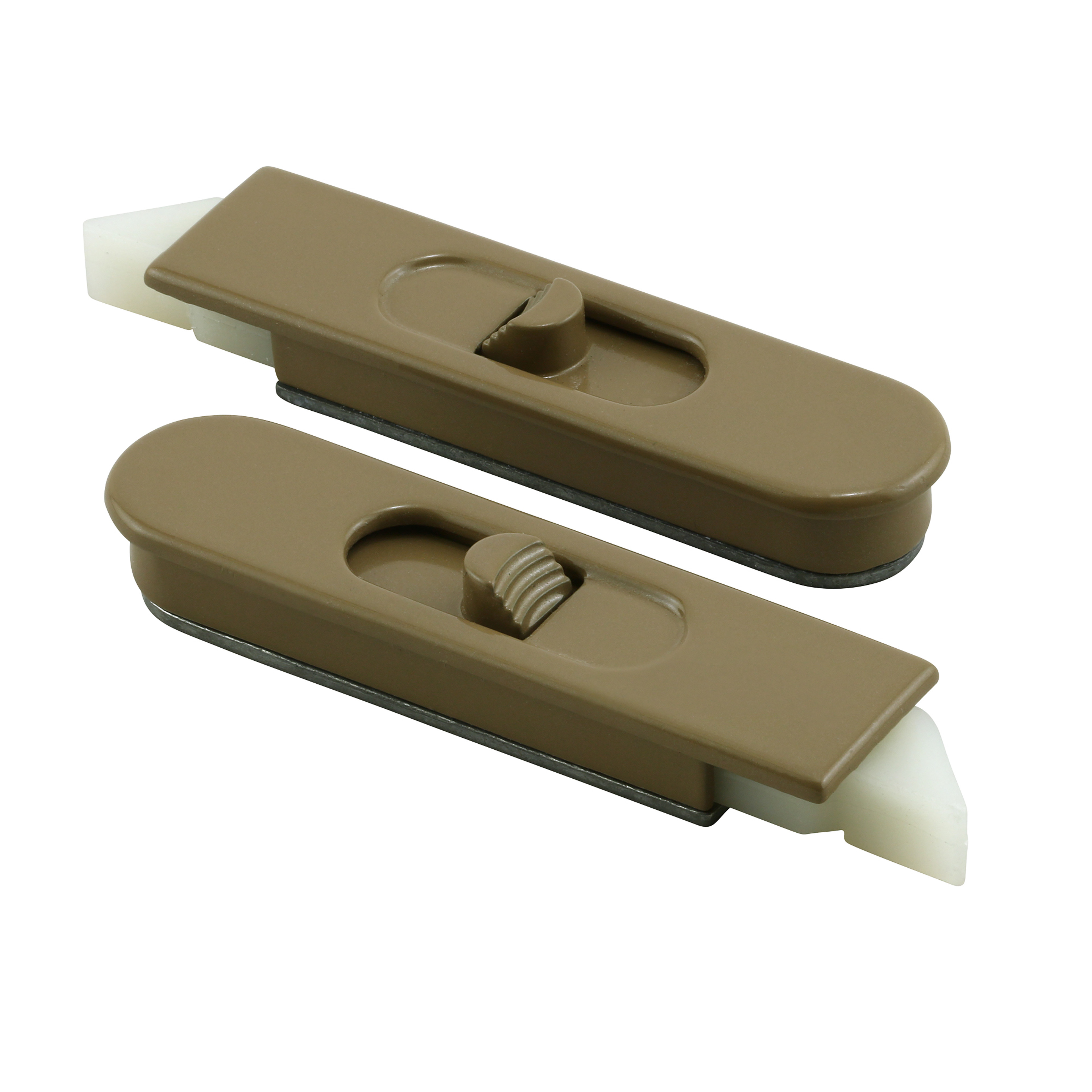Window Tilt Latch, Zinc Diecast Construction, Fits Windsor Windows, Brown Color, Left and Right Hand Latches, Fasteners Not Required (1 Pair)