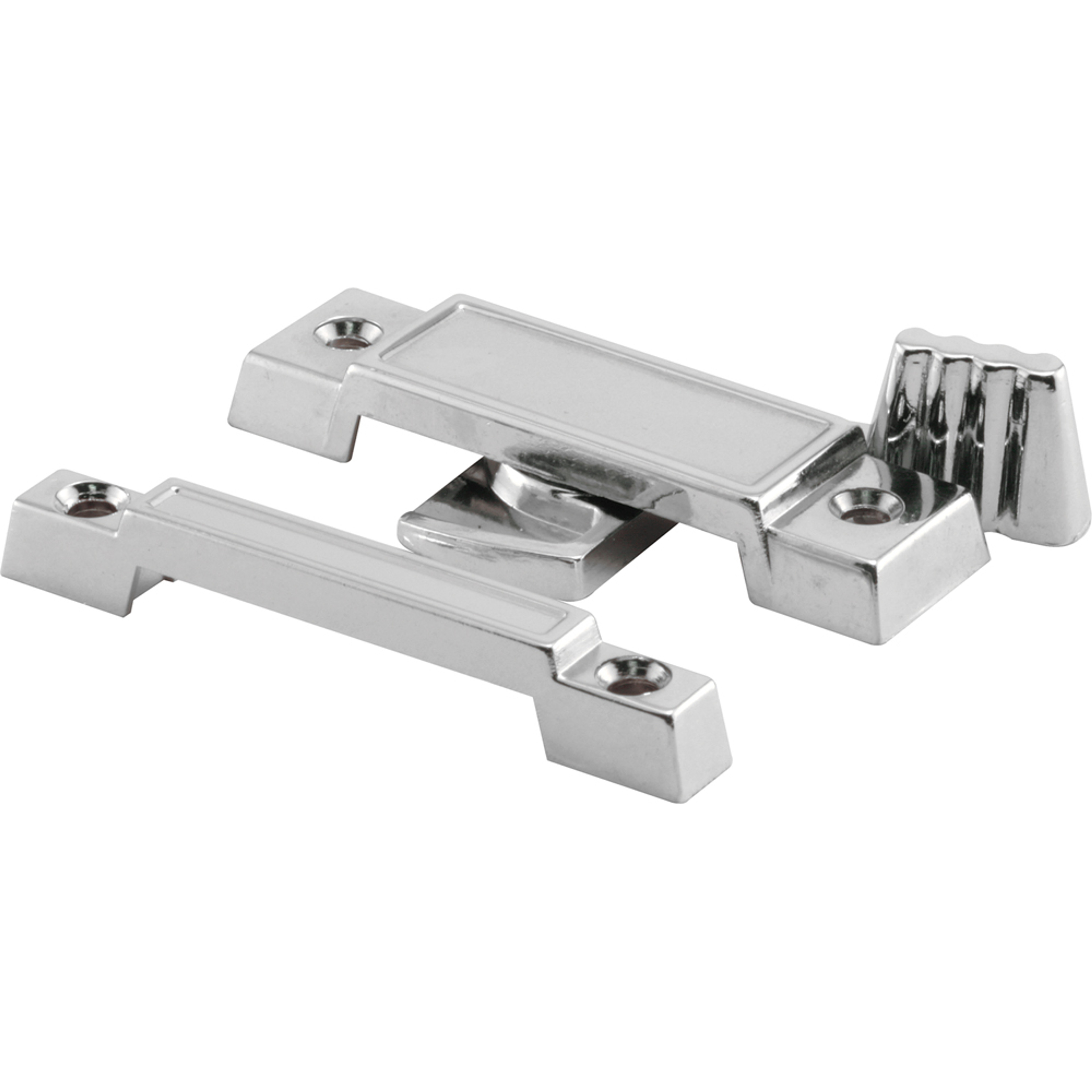 Slim Line Sliding Window Sash Lock, 2-1/4 in. Hole Centers, Diecast Zinc, Chrome-Plated, (Single Pack)