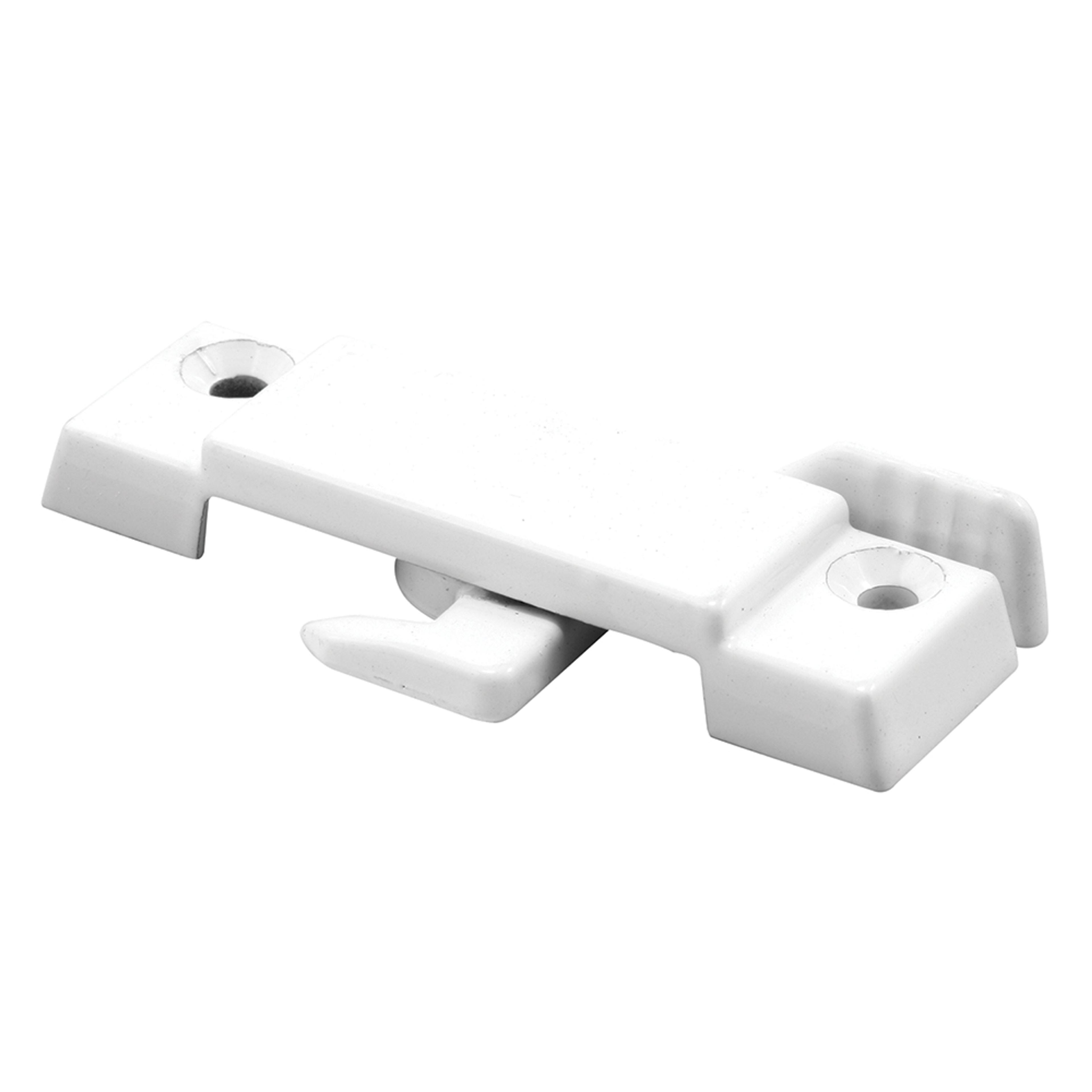 Sash Lock, 5/8 in. Latch Projection, Fits Vinyl and Aluminum Sliding Windows, Diecast Zinc, Painted White, (Single Pack)