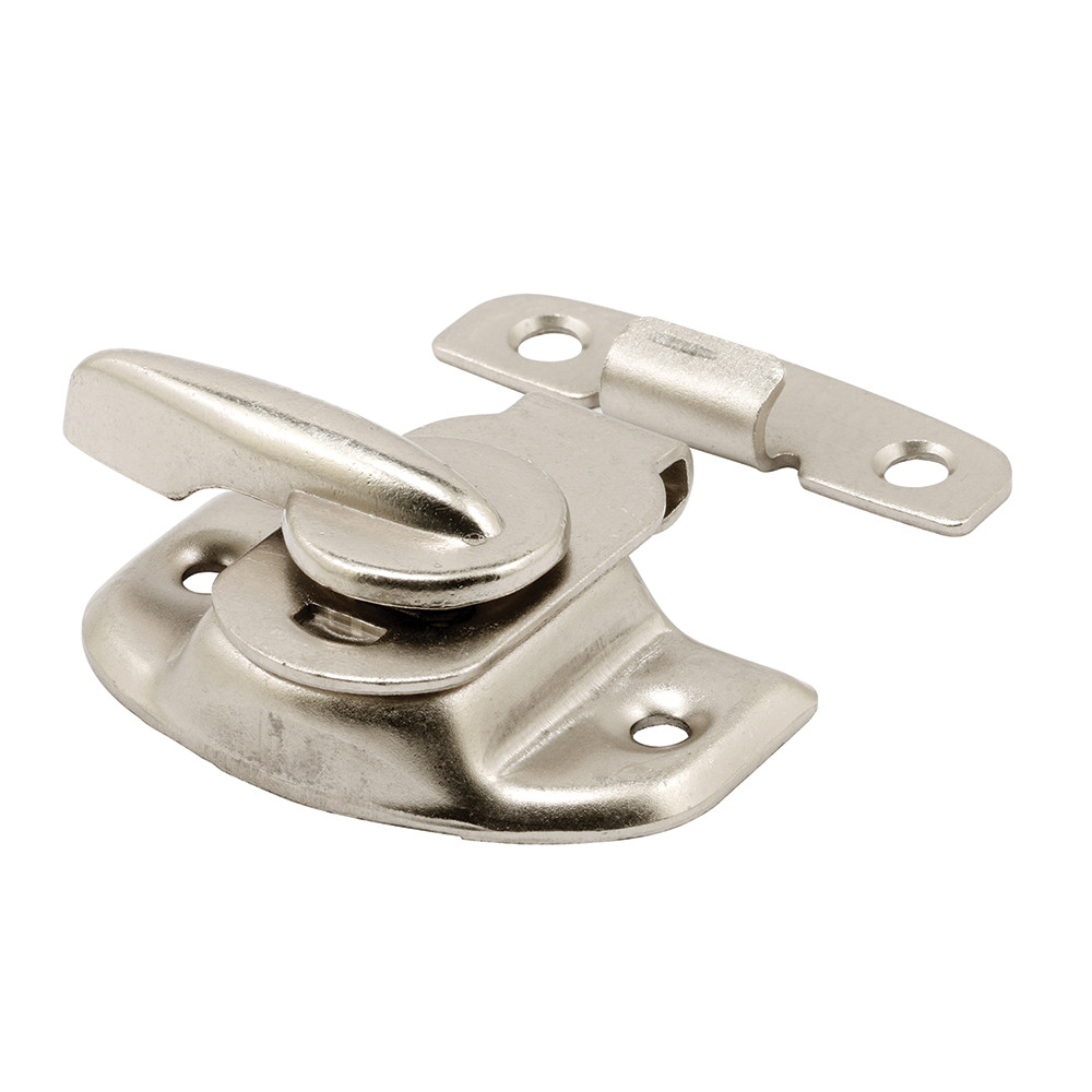 Sash Lock, 1-1/2 in., Steel Construction, Satin Nickel Finish (1-Set)