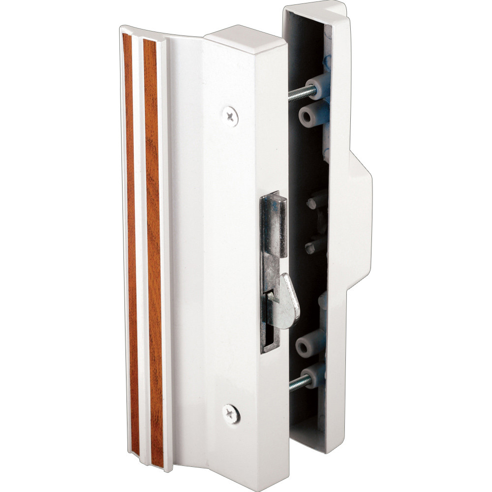 Extruded Aluminum, White, Surface Mount Handles with Anti-Lift Hook Latch (Single Pack)