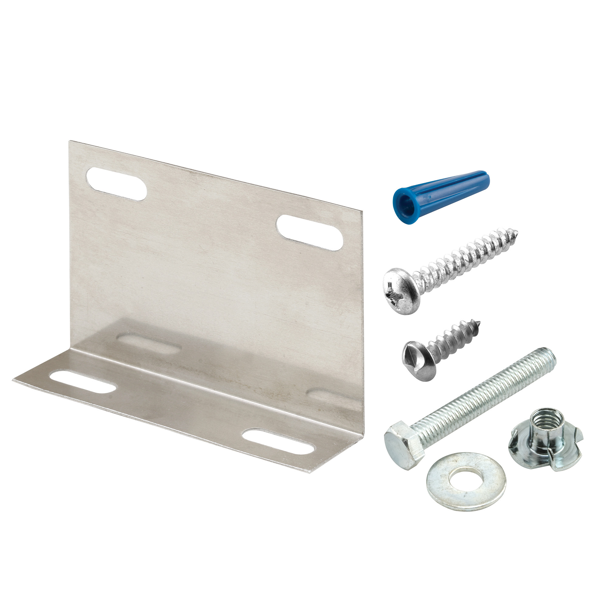 Pilaster Anchor Pack, Any Thickness, L-Bracket & Fasteners (Single Pack)