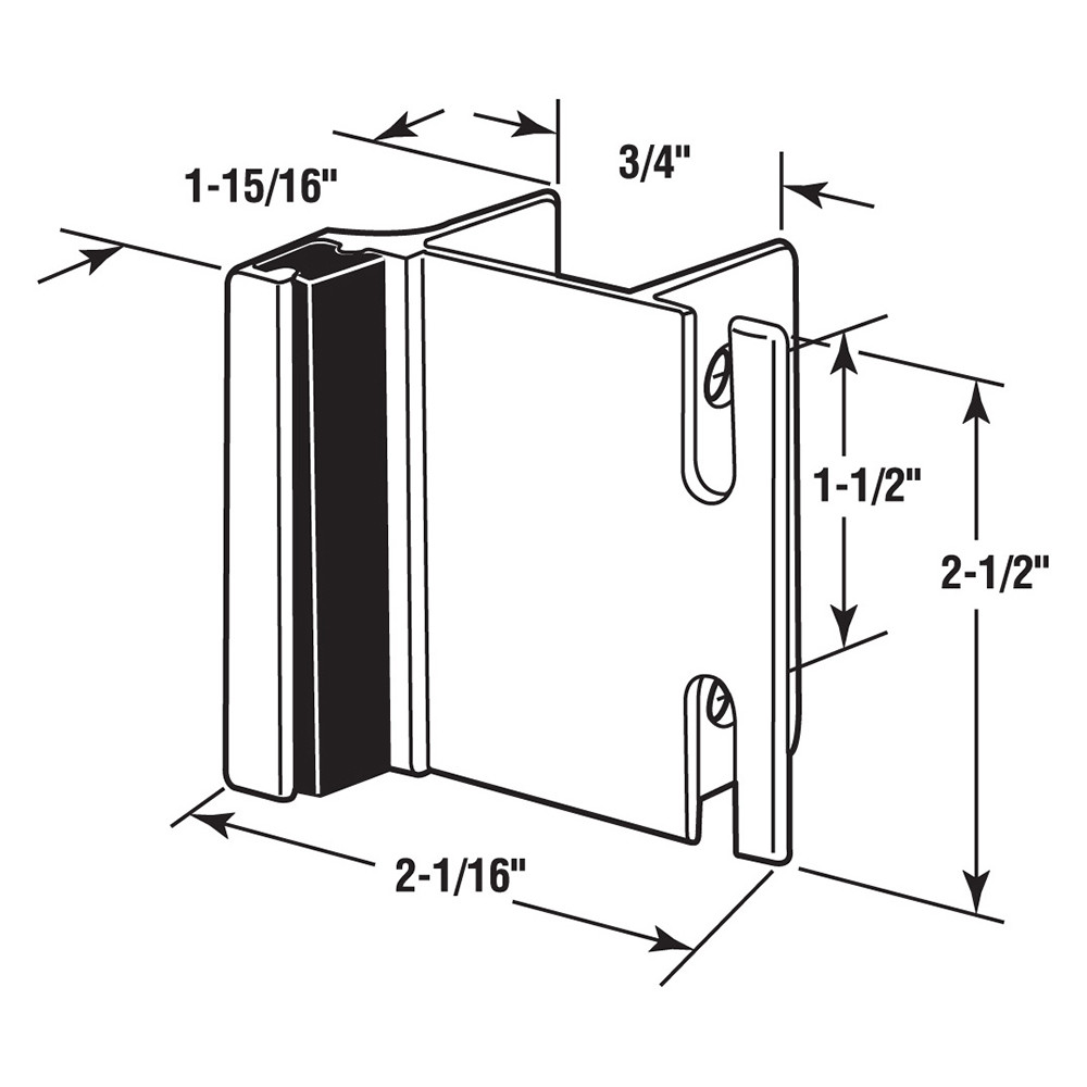 Strike & Keeper, 3/4-in., Inswing, Stainless Steel Construction (Single Pack)