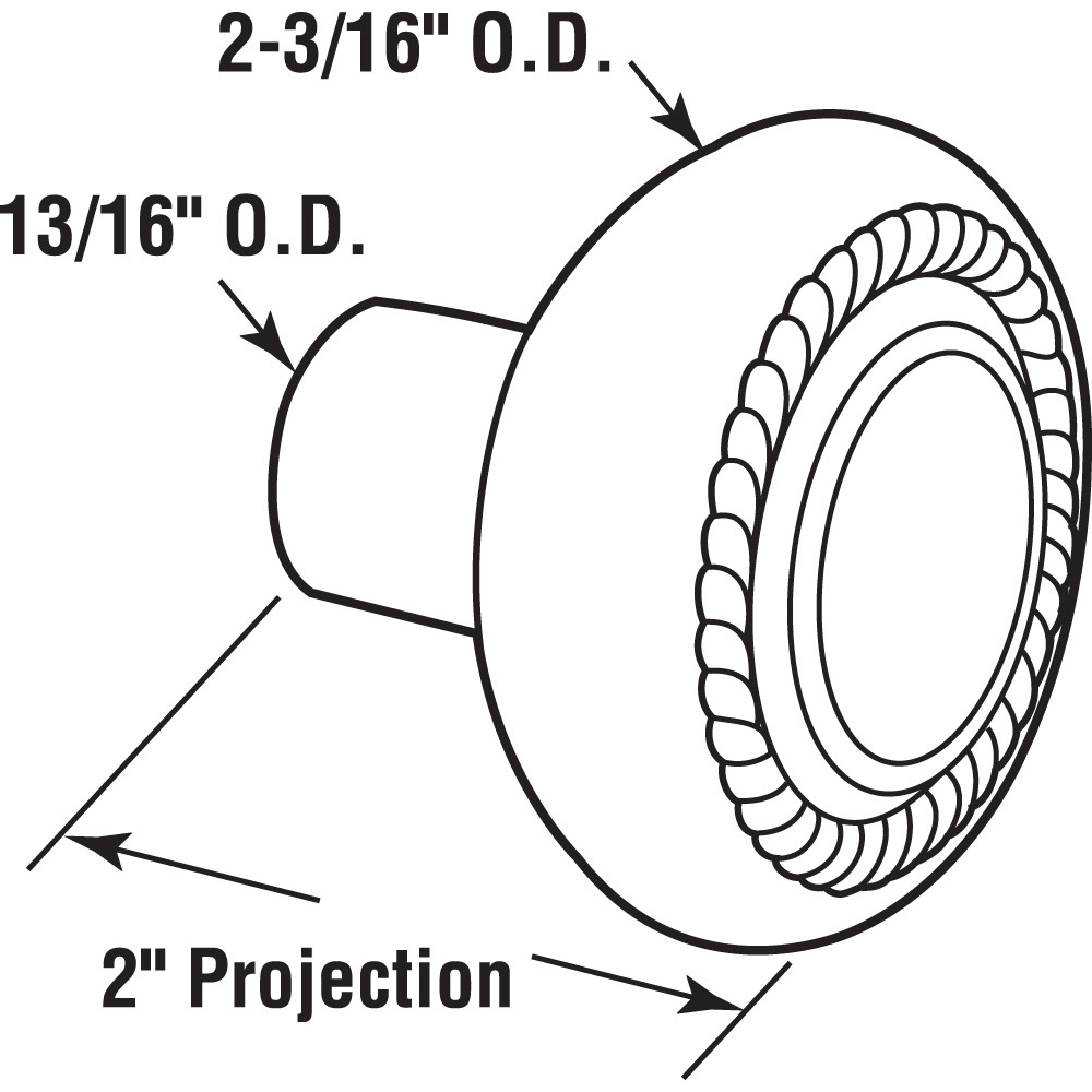 E 2643 |  Colonial Style Door Knobs, 1/4 In. Square Drive, Wrought Steel Design (Single Pack)