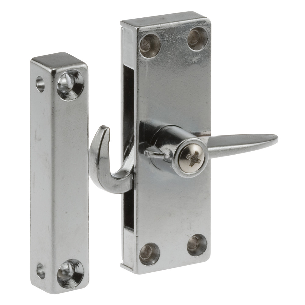 落下の Sliding Screen Door Latch, Left Hand, Chrome Diecast (Single Pack