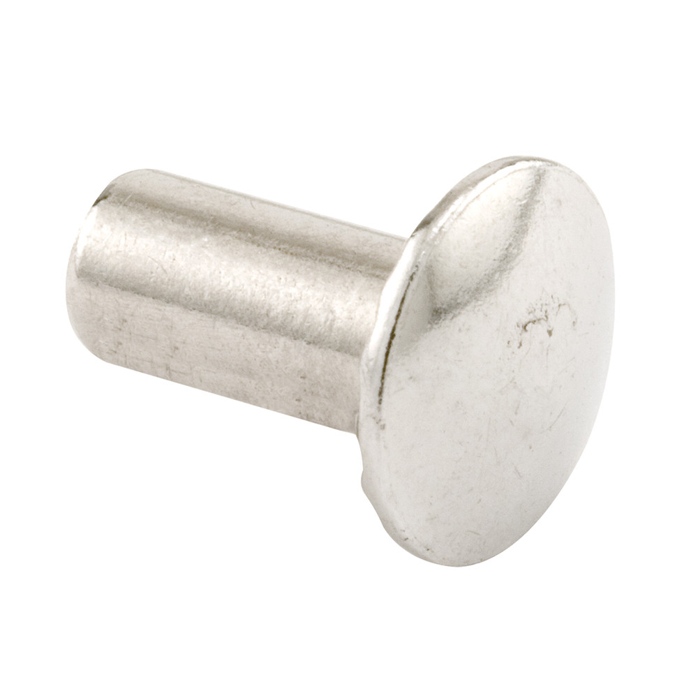 Unslotted Barrel Nut, #10-24 x 1/2 in., Steel Construction, Chrome