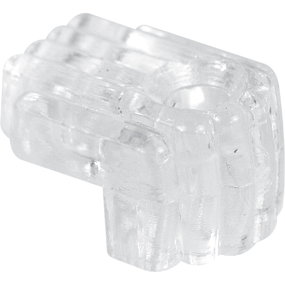 Mirror Clip, 1/4 in. Offset, Plastic, Clear, Includes Installation Fasteners (50 Pack)