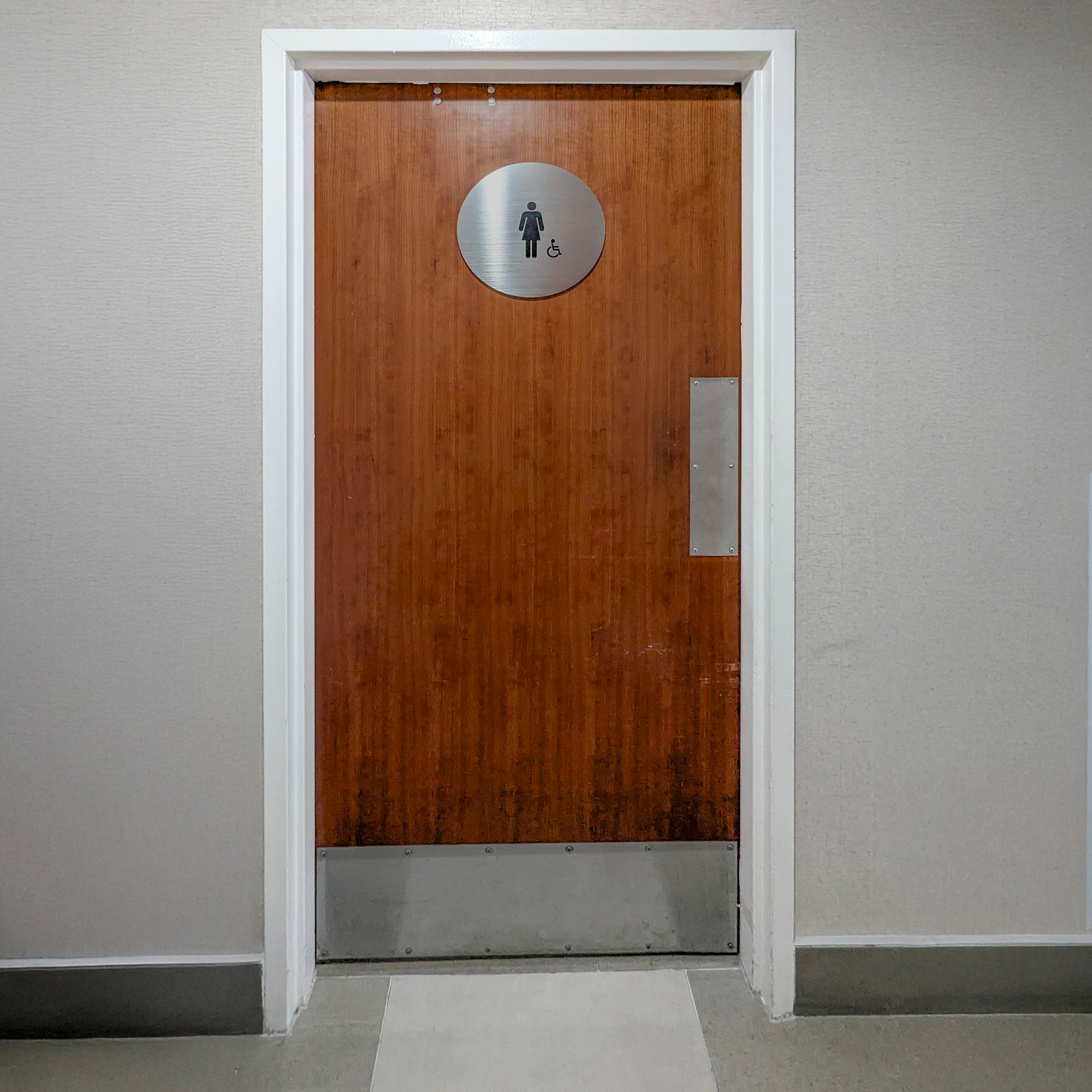 8” x 34” Aluminum Kick Plate | Satin Nickel Finish | Prime-Line