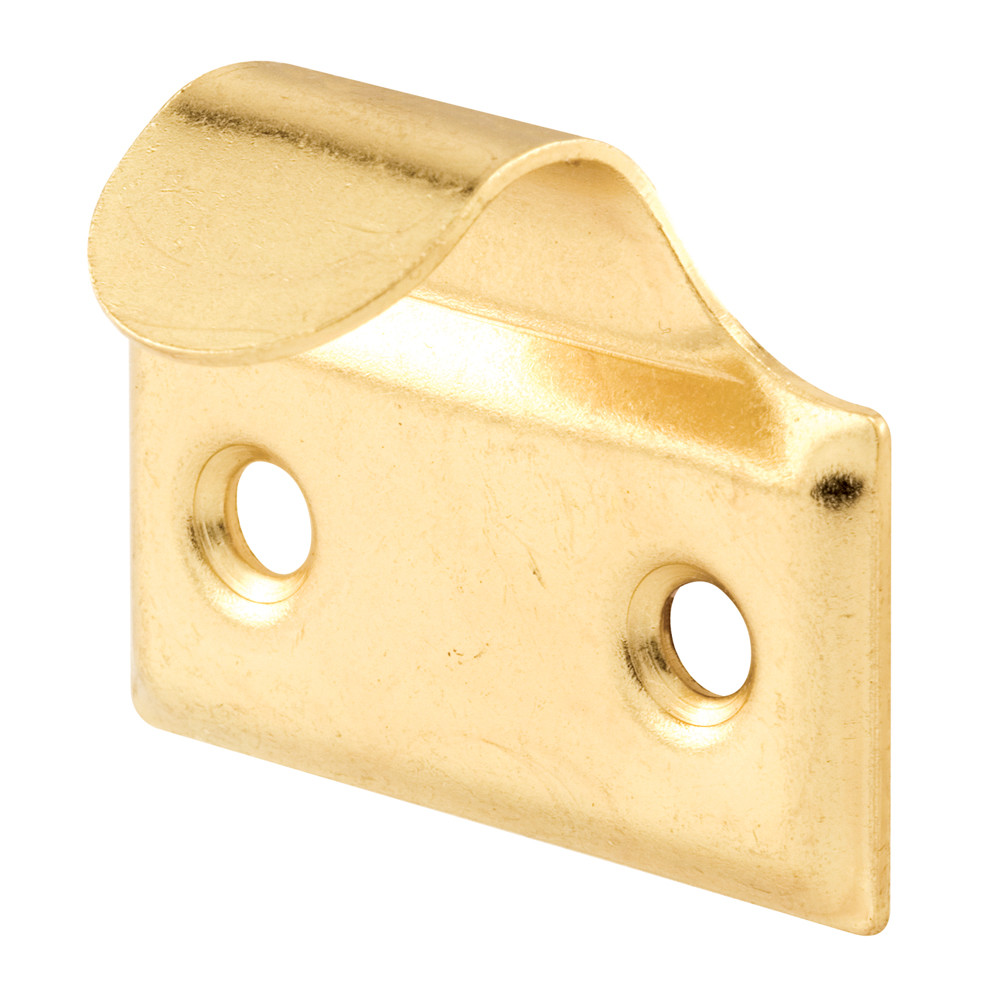 Sash Lift, 1 in. Hole Centers, Steel, Brass Finish (2 Pack)