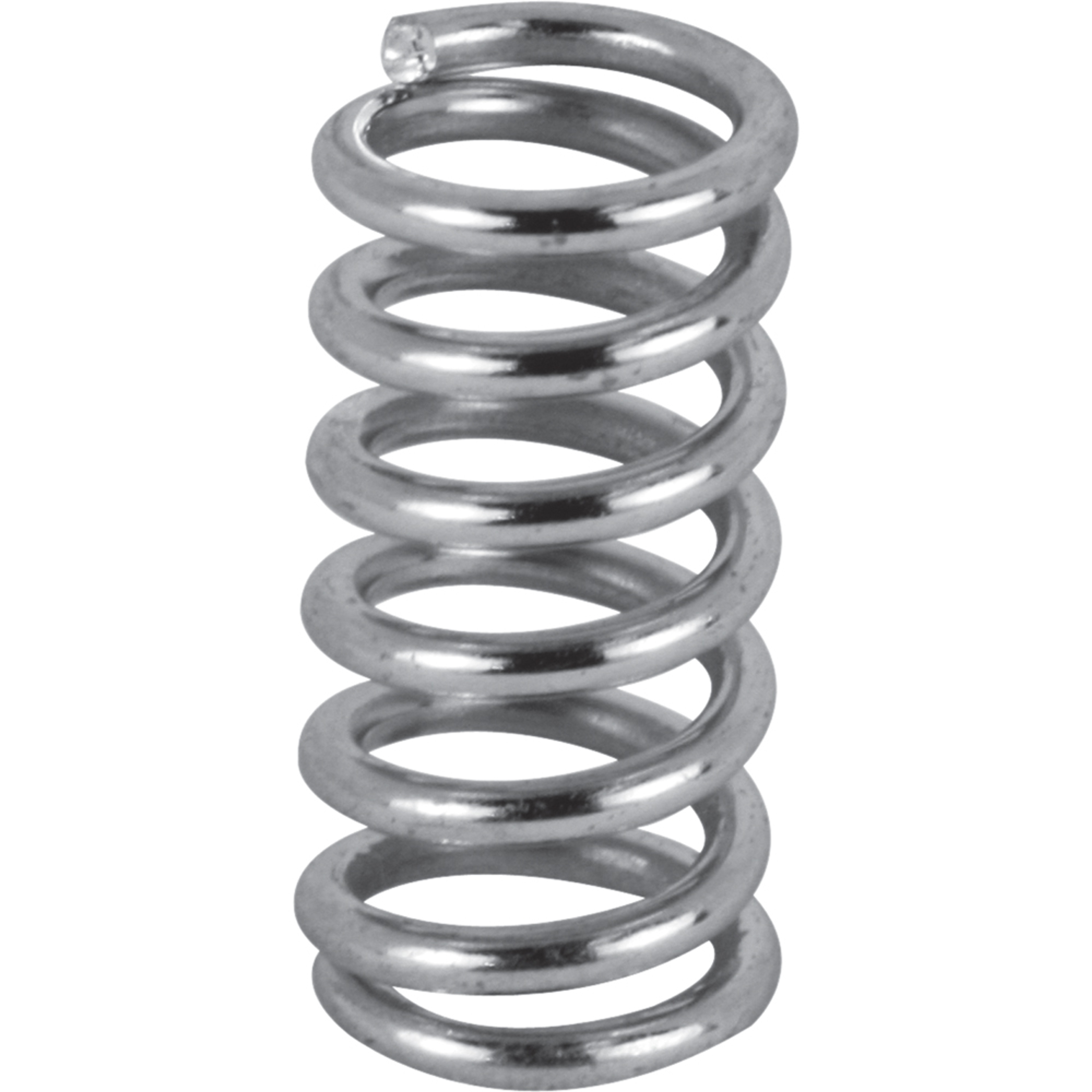 Compression Springs, 1/4 inch x 1/2 inch x .35 Wire Diameter, Spring Steel, Pack of 6