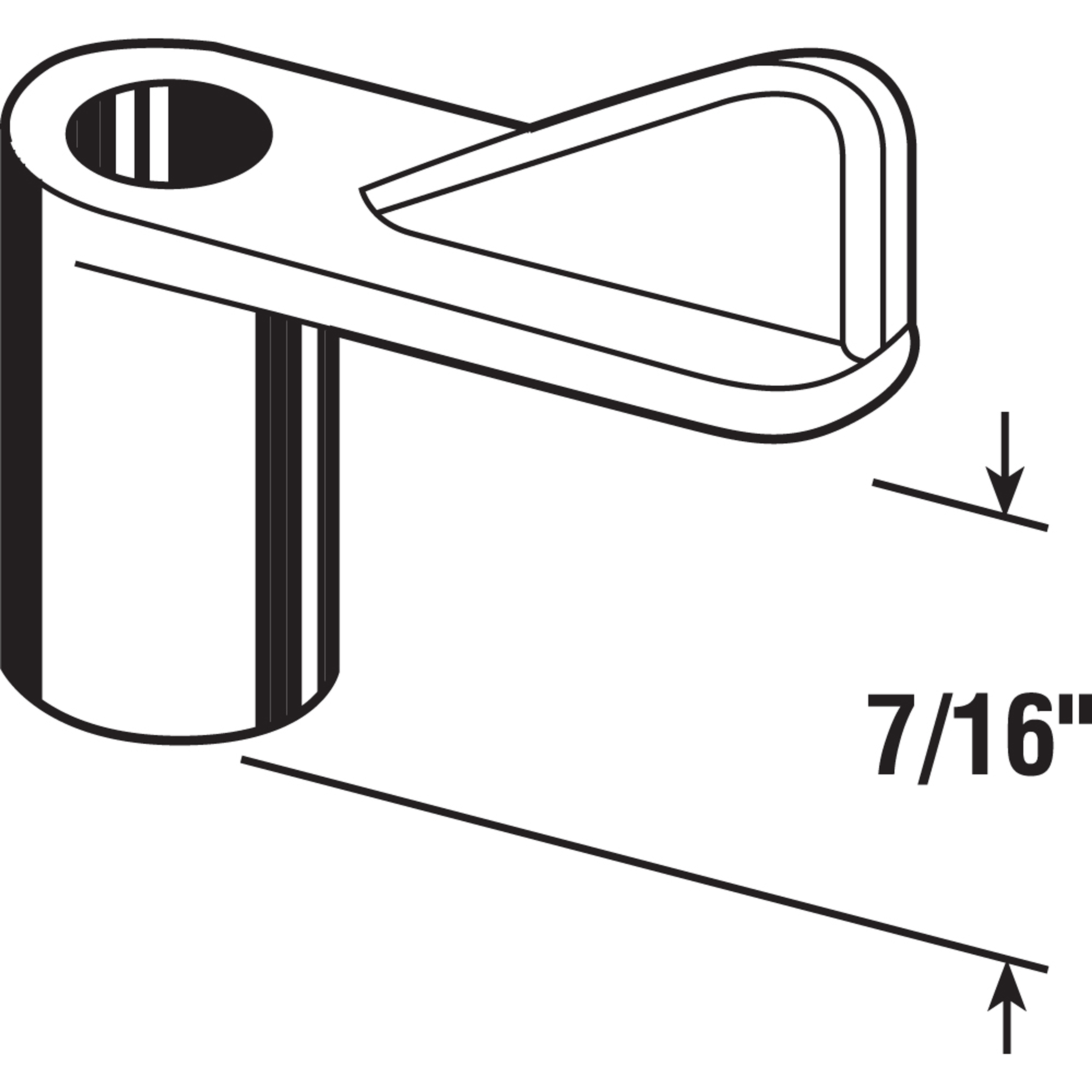 Plastic Screen Clip, 7/16 in., Black (100 Pack)
