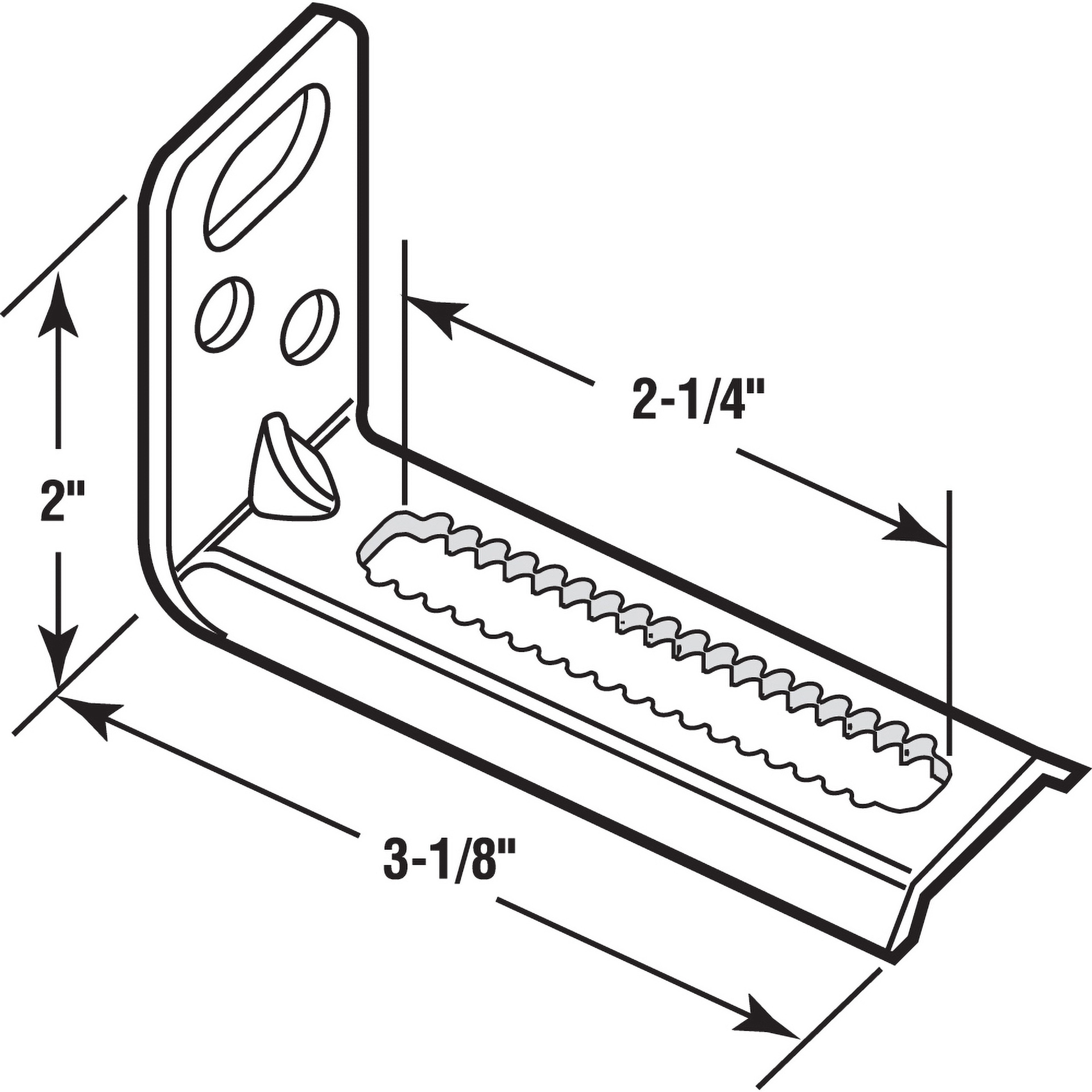 Heavy Duty Bi-Fold Door Bottom Pivot Bracket, Steel (2 Pack)