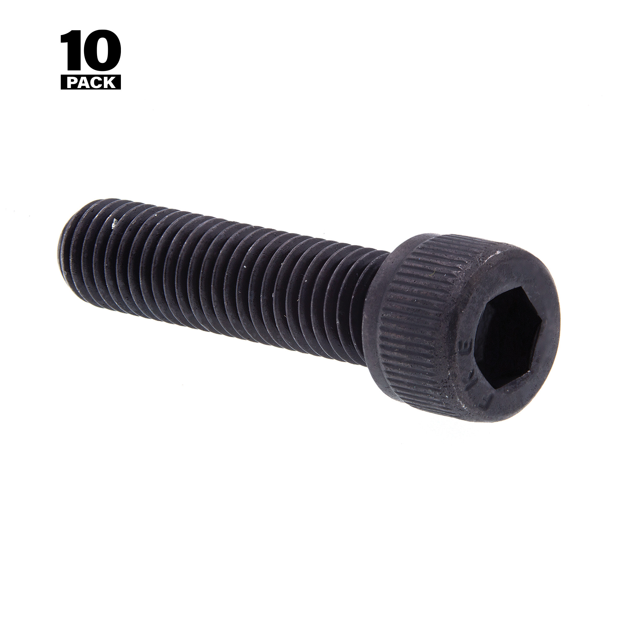 Socket Head Cap Screws, Hex (Allen) Drive, 1/4 in-28 X 1 in, Black