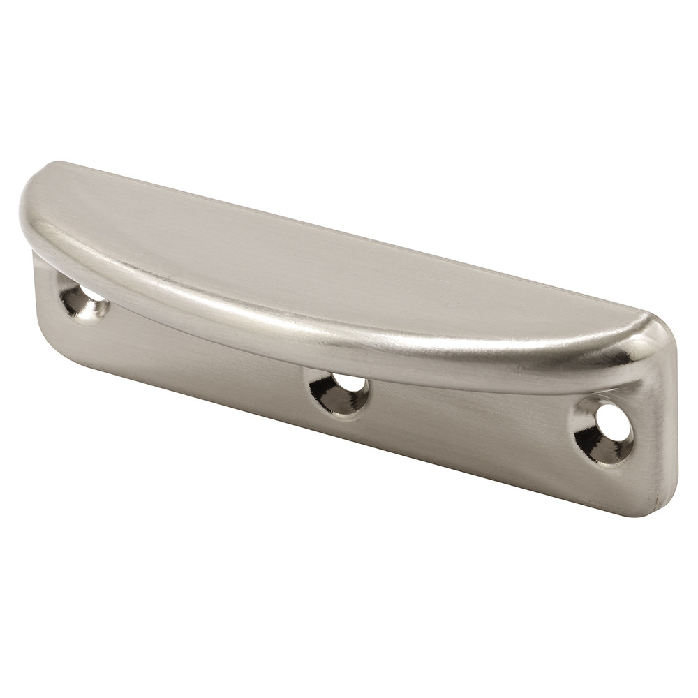 Deluxe Sash Lift, 3-3/16 in., Wrought Steel, Satin Nickel, Decorator (2 Pack)