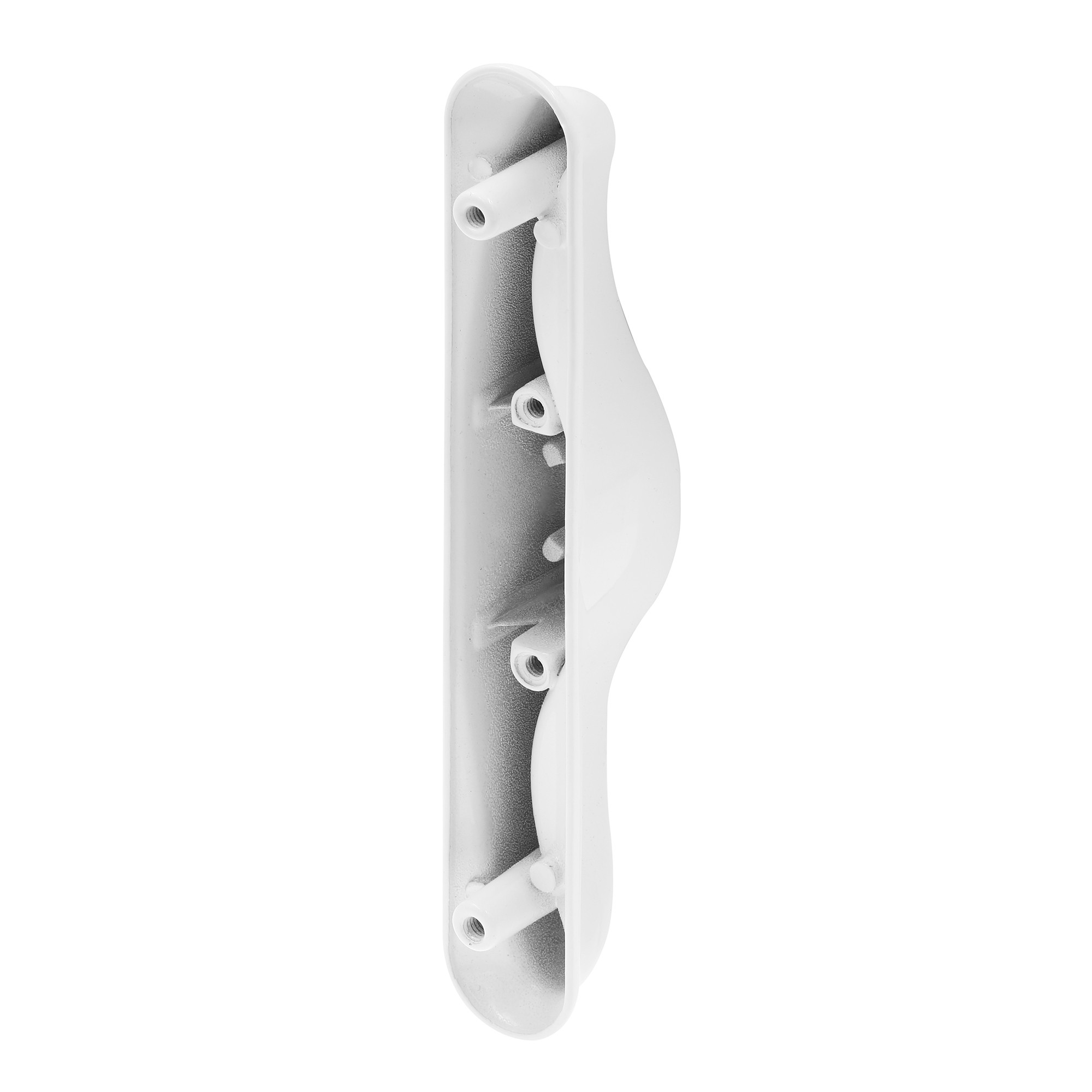 Diecast, White, Outside Patio Door Pull with Latch (Single Pack