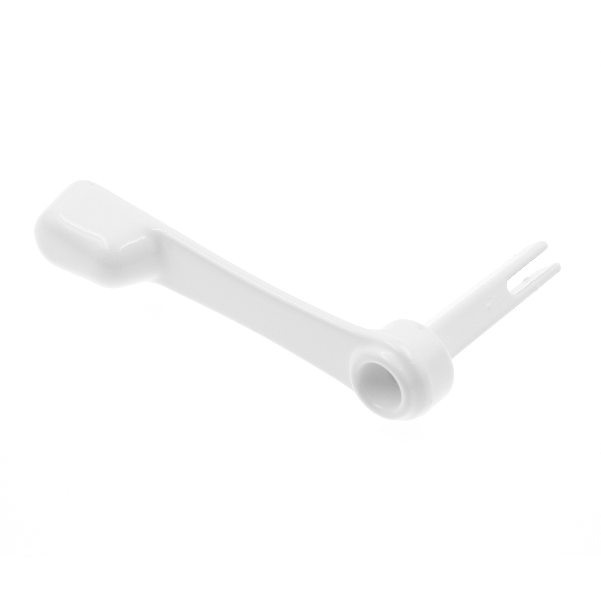 Diecast, White, Outside Patio Door Pull with Latch (Single Pack