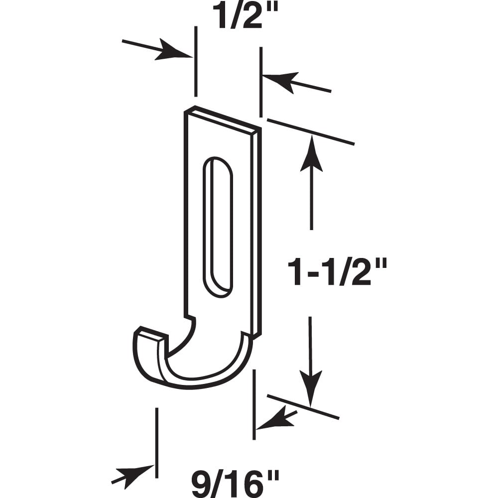 Steel Sliding Screen Door Latch Strike, fits Columbia and Trimview (2 Pack)