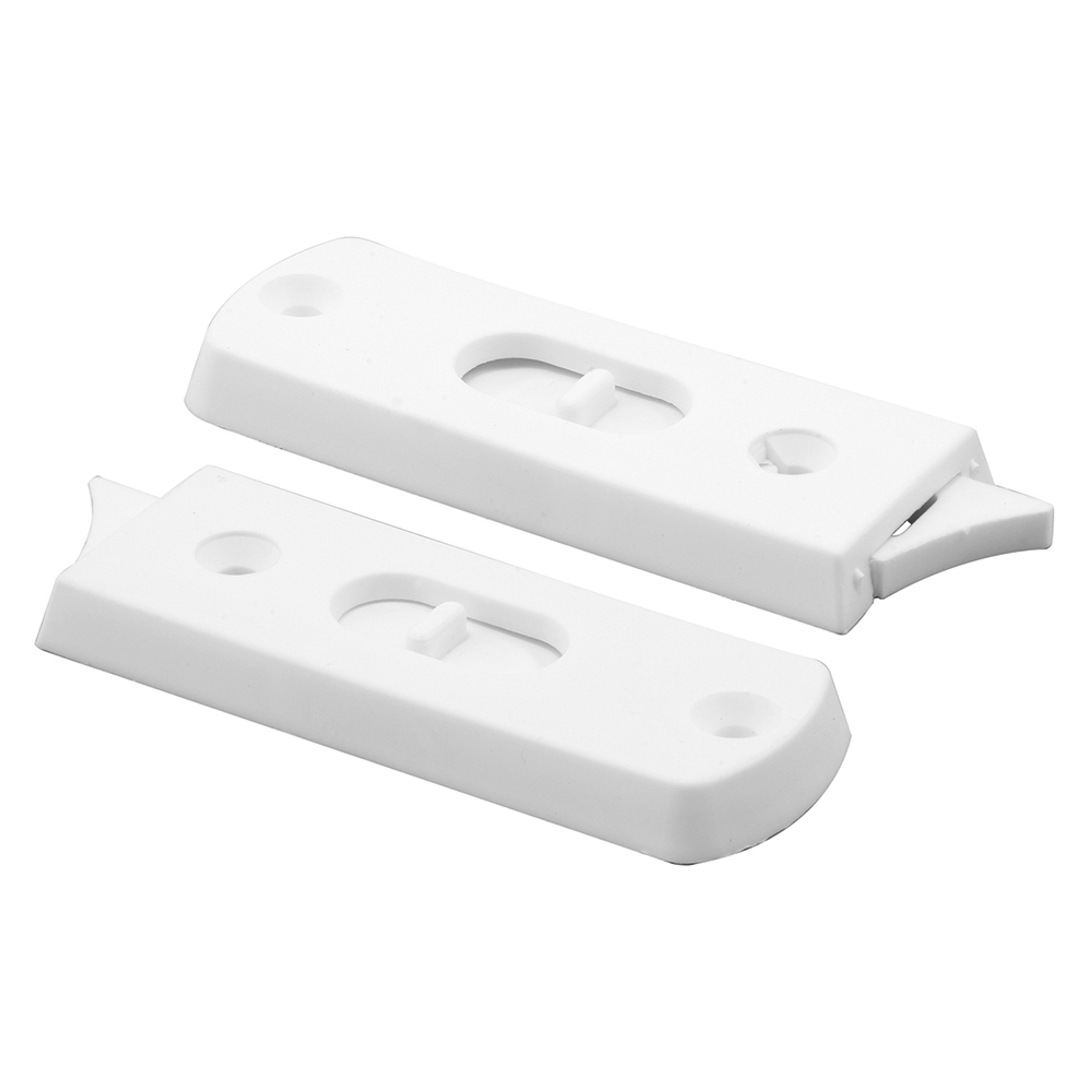 SLIDING WINDOW TILT LATCH, 1PR, SPRING LOADED WHITE VINYL