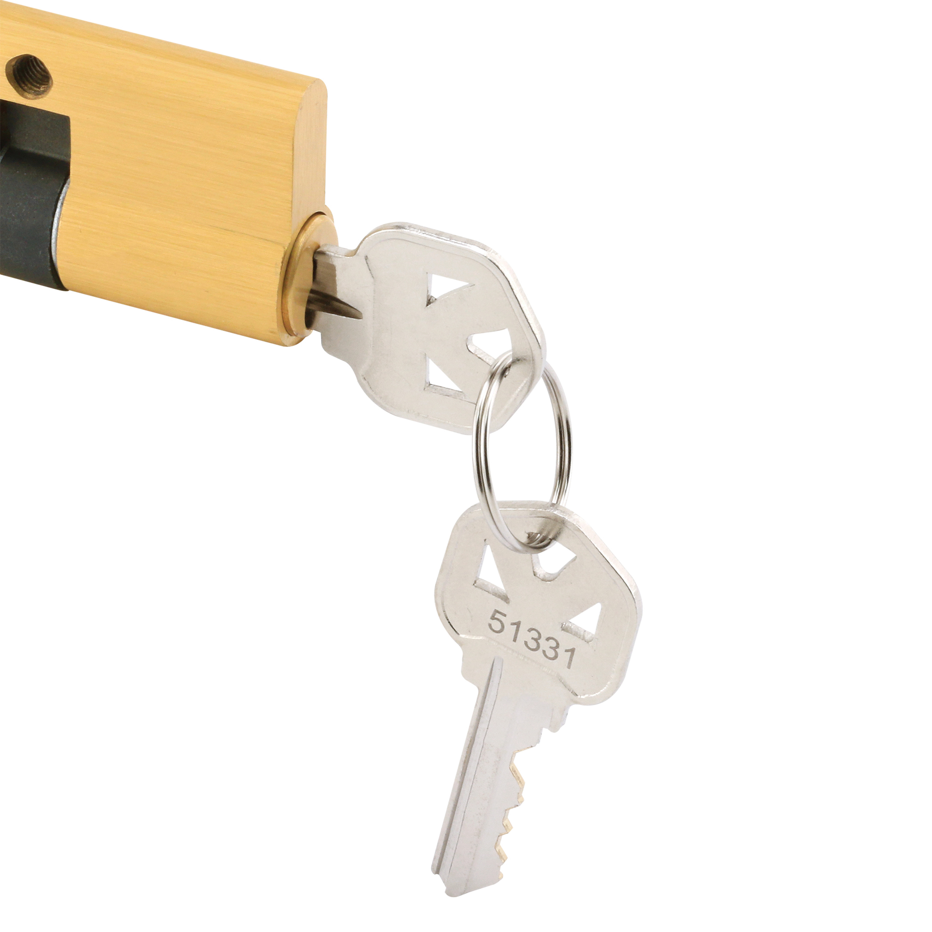 Key Cylinder with Thumbturn, Solid Brass Construction