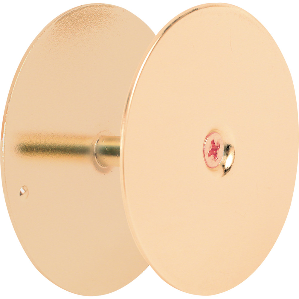 Hole Cover Plate, 2-5/8", Steel, Brass Finish