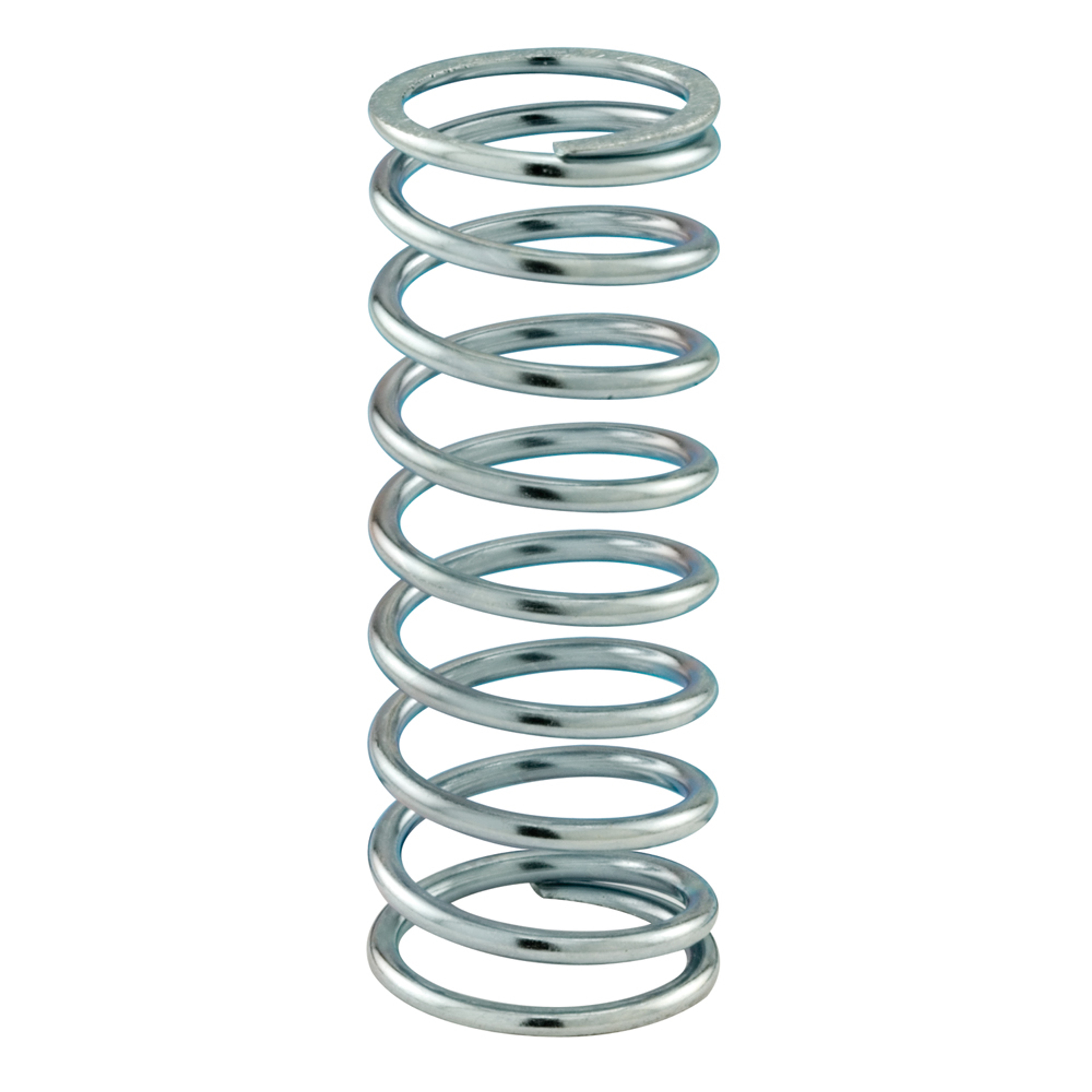 Compression Spring, Spring Steel Construction, Nickel-Plated