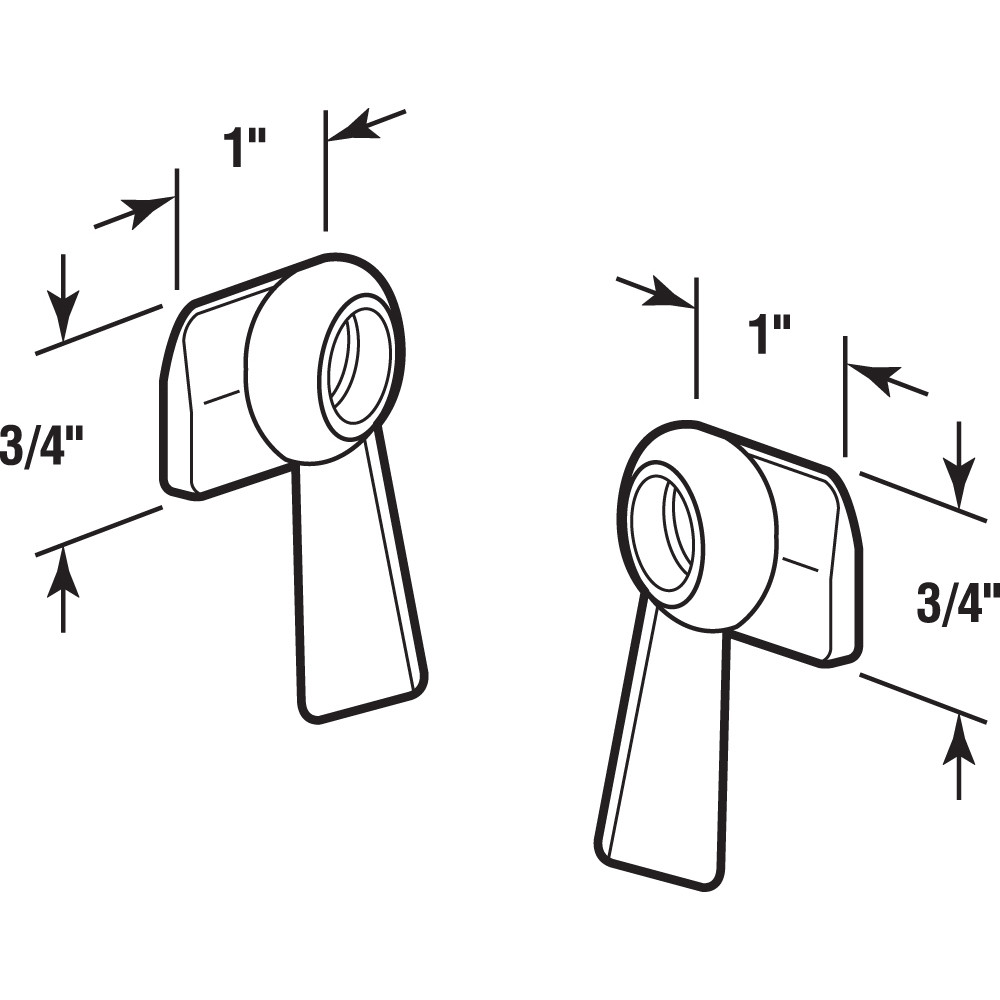 Diecast, Right and Left Hand Sliding Window Sash Lock (1 Pair)