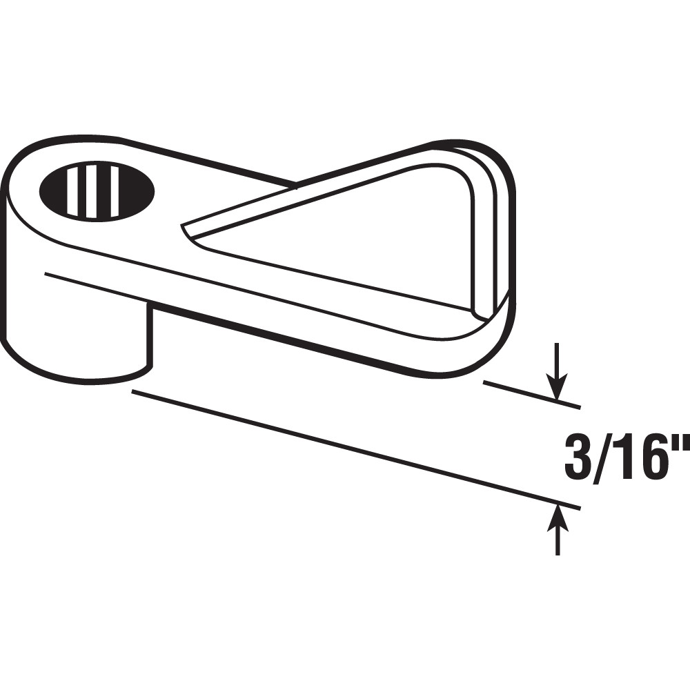 Plastic Screen Clips, 3/16 in. Offset, Plastic, Black, With Fasteners (12 Pack)
