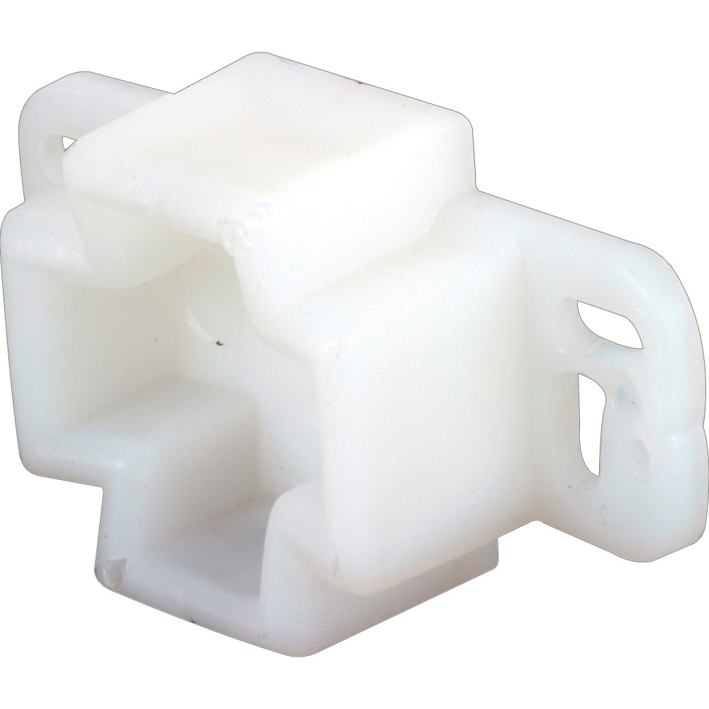 White, Plastic, Center Rail Drawer Track Rail Support Bracket (2 Pack)