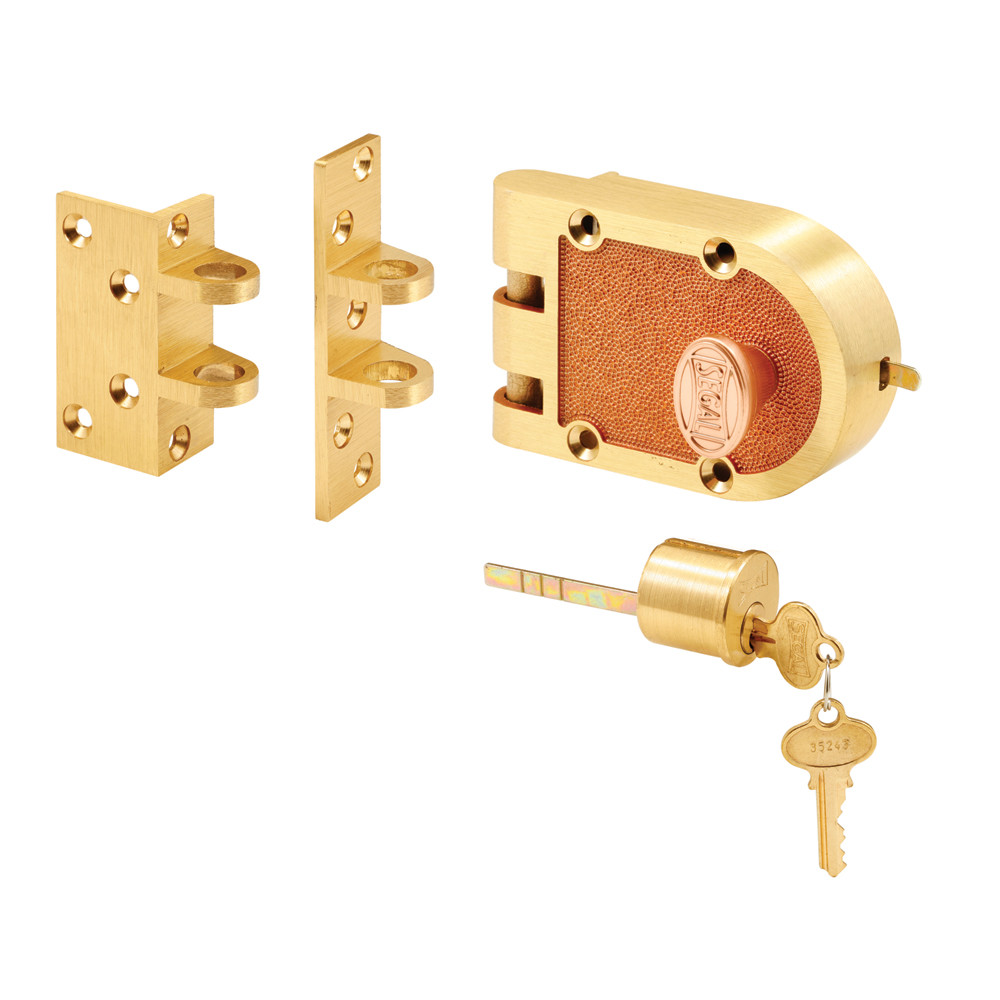 Solid Bronze Deadlock, 666/667, Single Cylinder, Angle and Flat