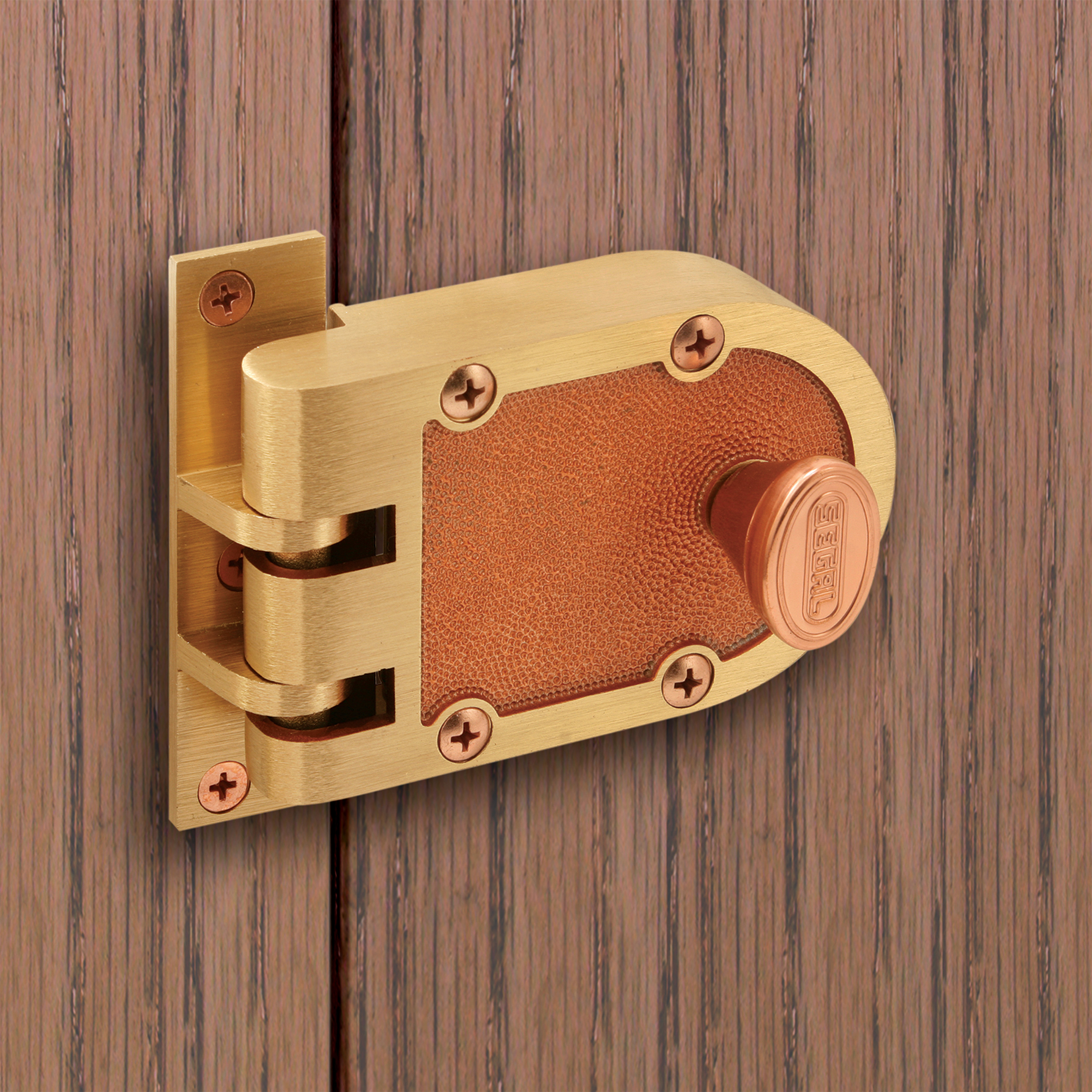 Mr.gilga Segal Solid Bronze Single Cylinder Jimmy Proof Deadbolt