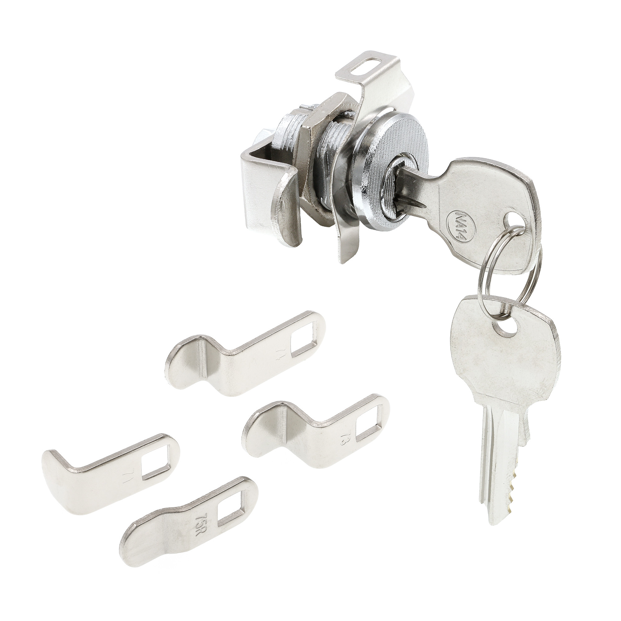 その他 Mail Box Satin Nickel 5-Cam Threaded Mailbox Lock - Prime-Line Parts