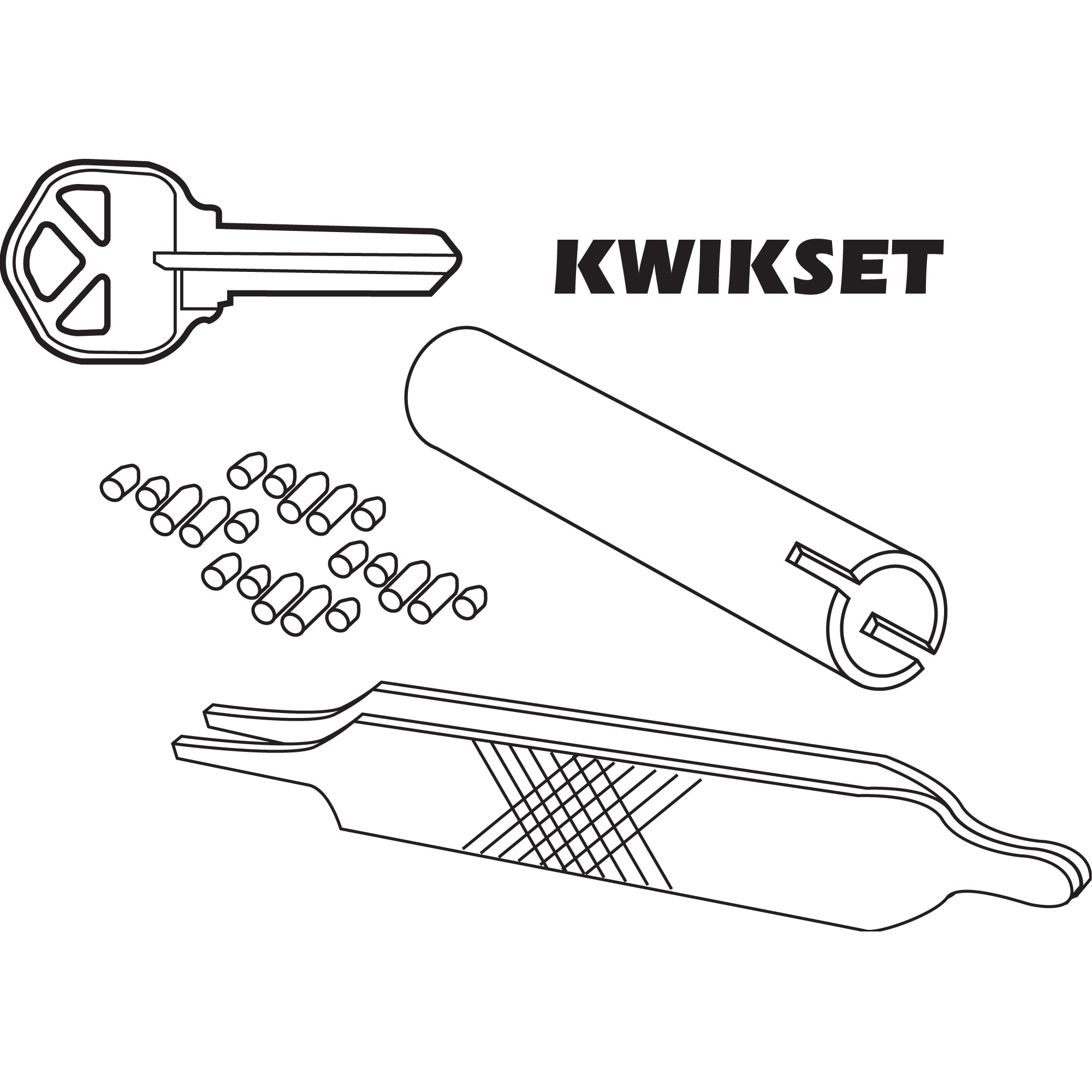 Kwikset Re-Key A Lock Kit, 5-Pin Tumbler Sets w/Keys, Tools