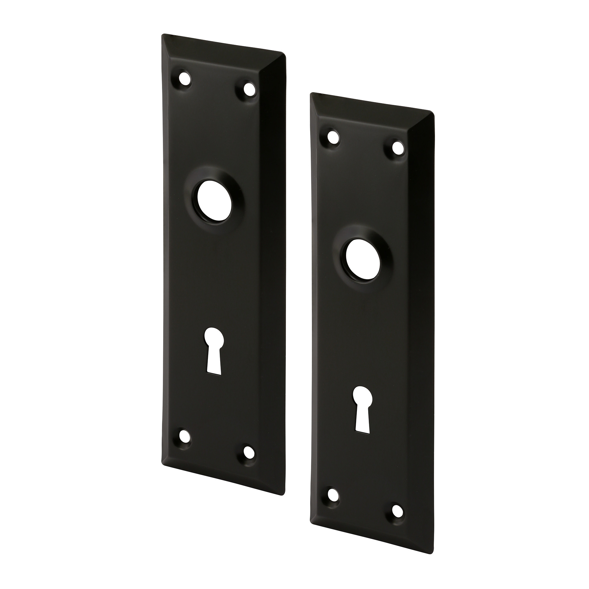 Mortise Keyed Lock Set with Classic Matte Black Knob – Perfect for