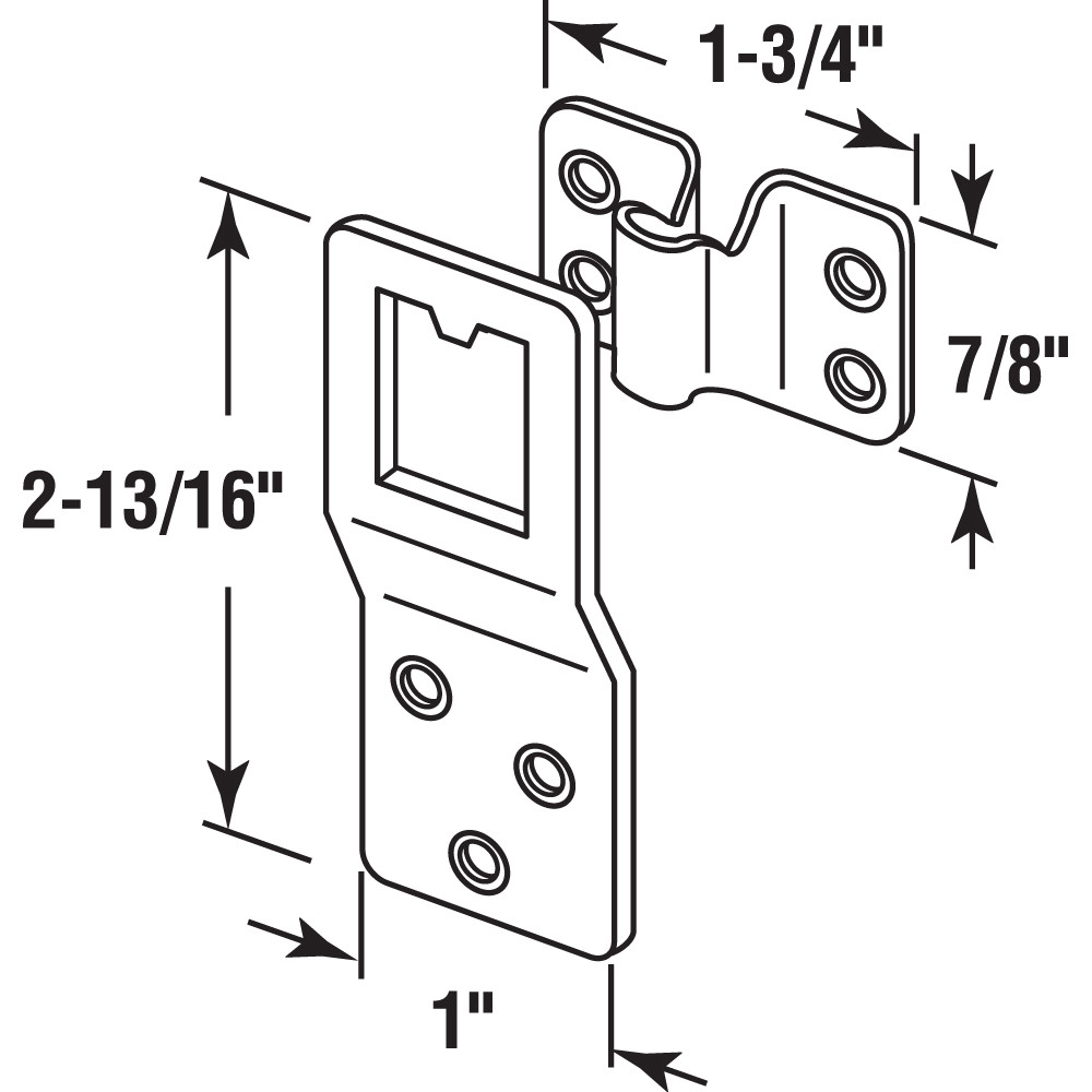 Heavy Duty Storm Window or 
Screen Panel Hangers, Stamped Steel, Pack of 2