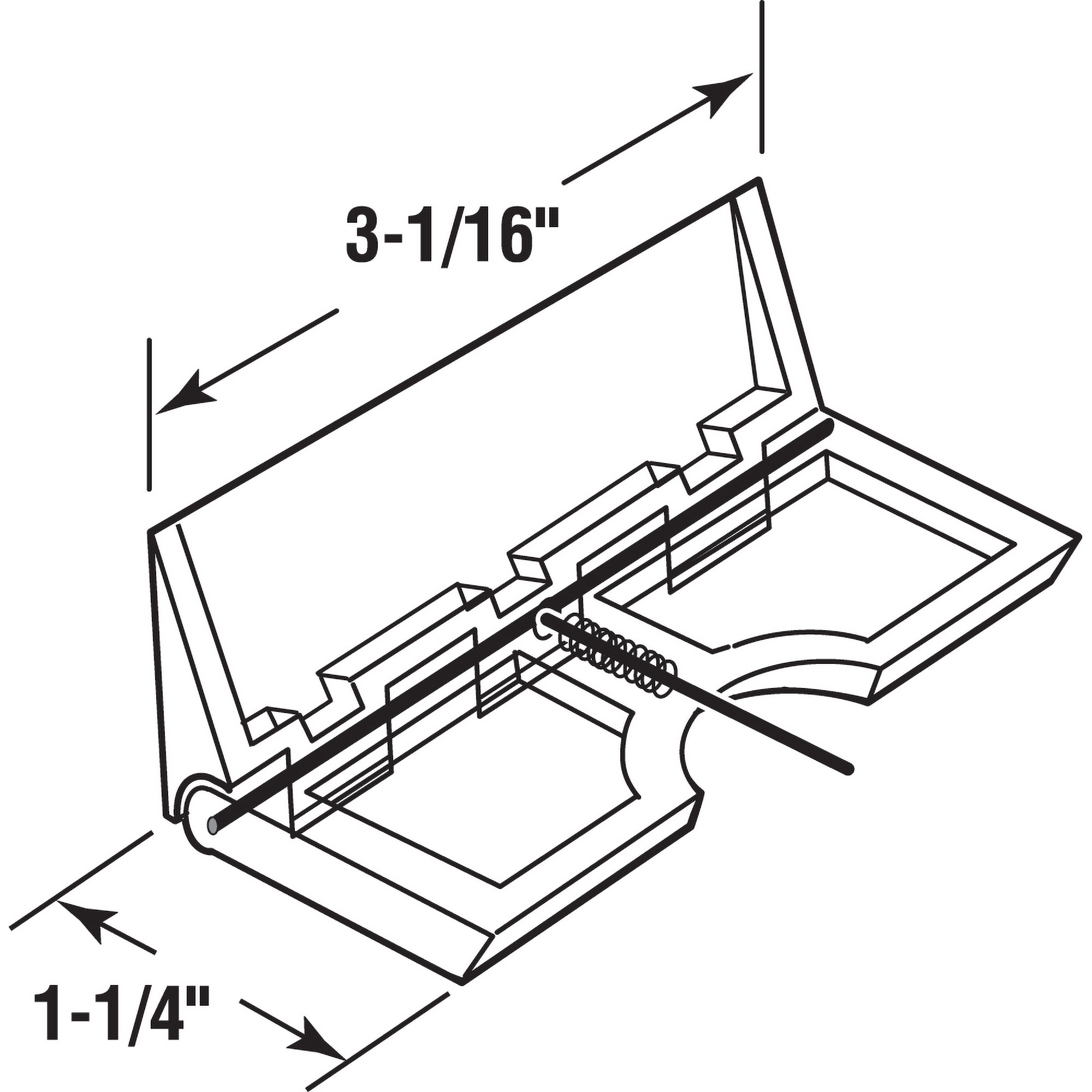 Clear Lucite Patio Door Lock