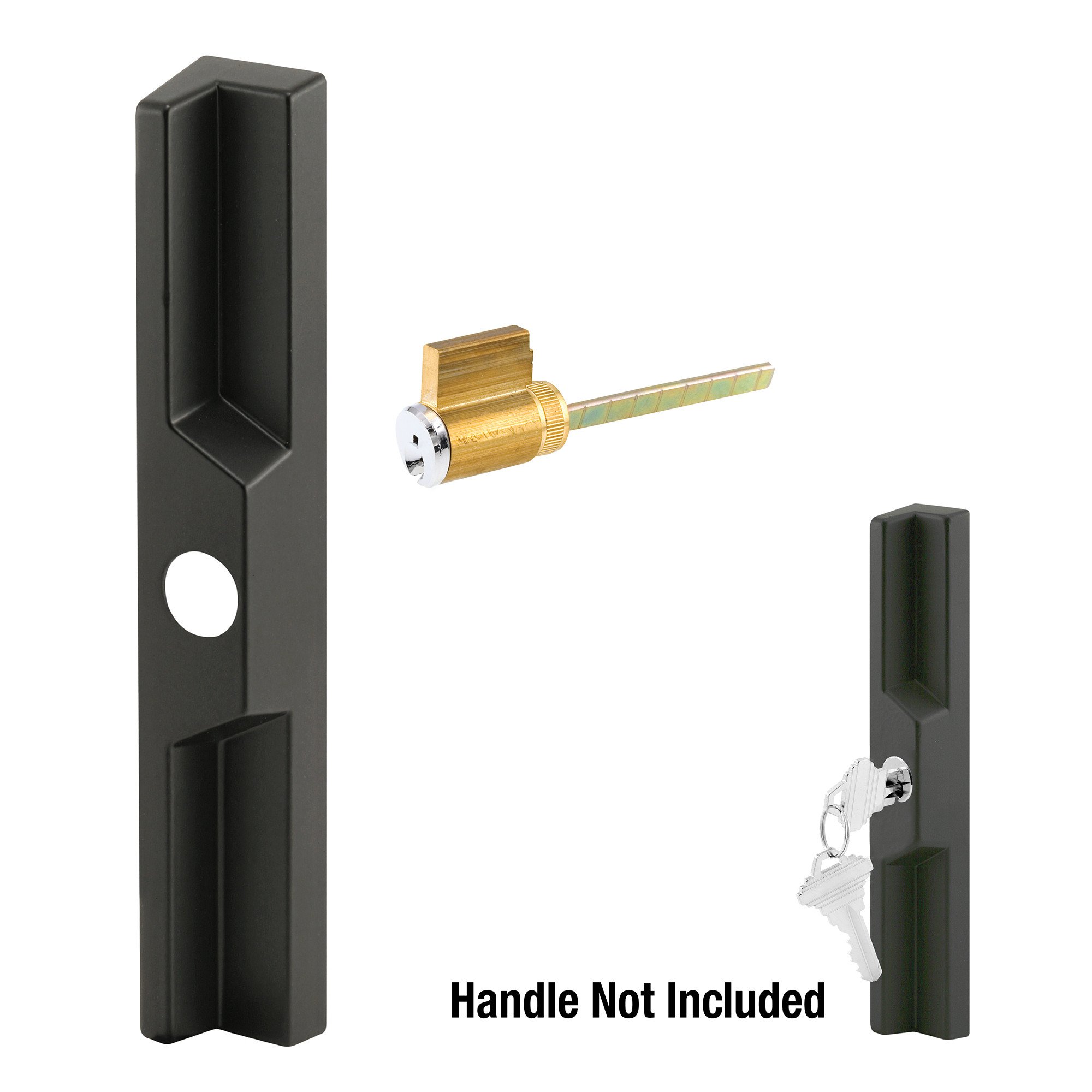 Cylinder Lock, 1-1/4 In., Schlage Shaped Keys (Single Pack)