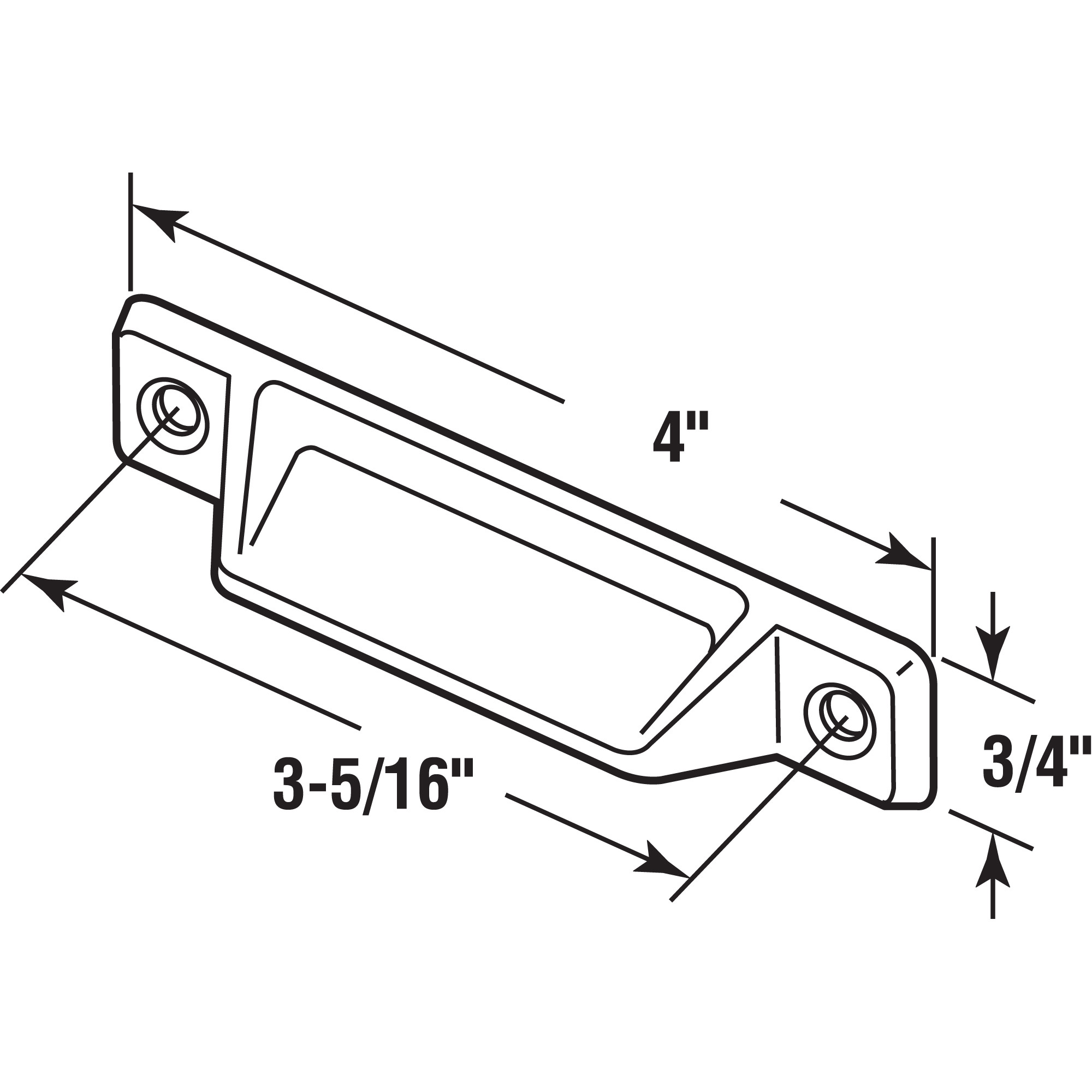 Deluxe Sash Lift, 3-5/16 in., Diecast Construction, White (2 Pack)