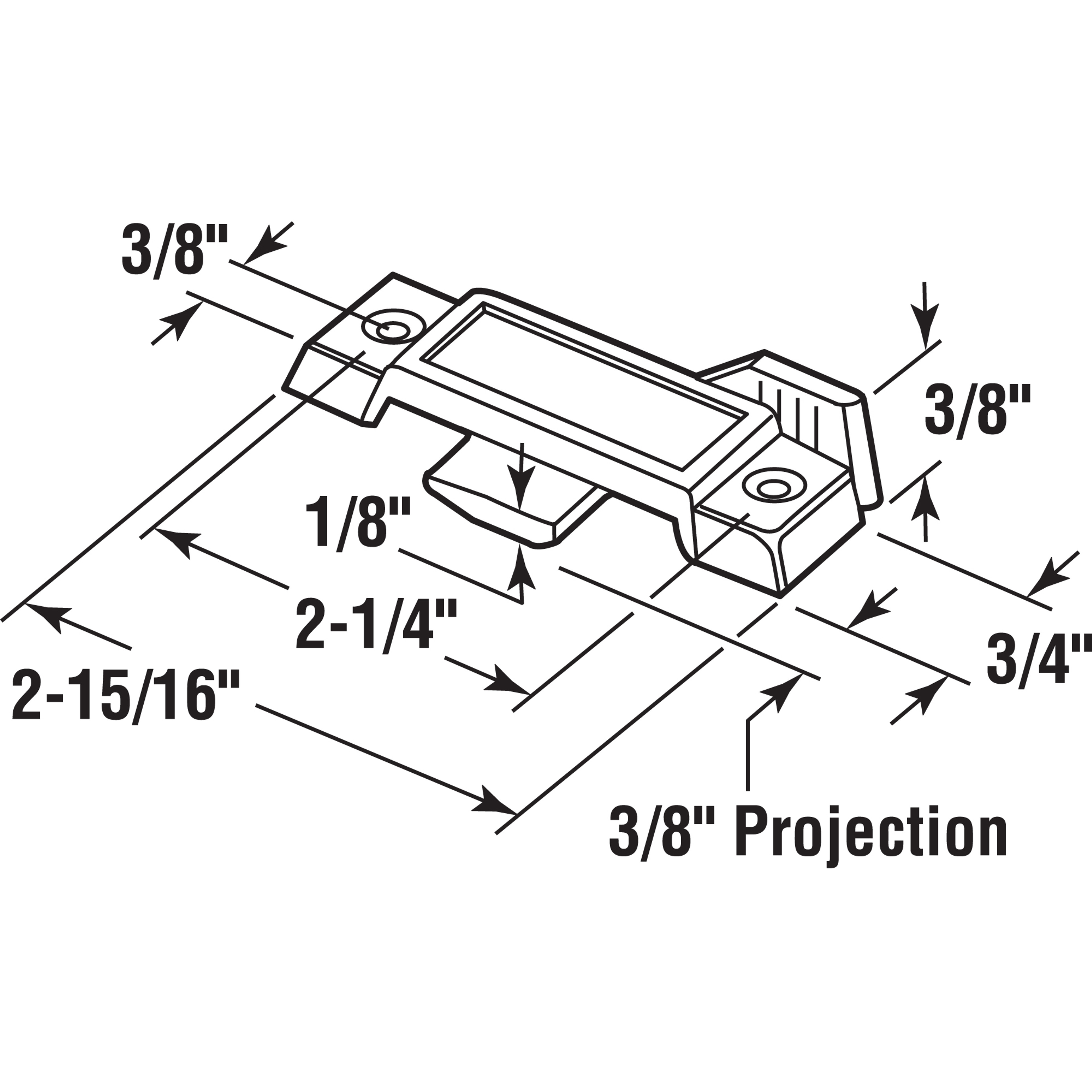 Sash Lock for Vertical and Horizontal Sliding Windows – Replace Broken Sash Locks for Additional Home Security, 2-1/4” Mounting Hole Centers, Bronze Diecast (Single Pack)