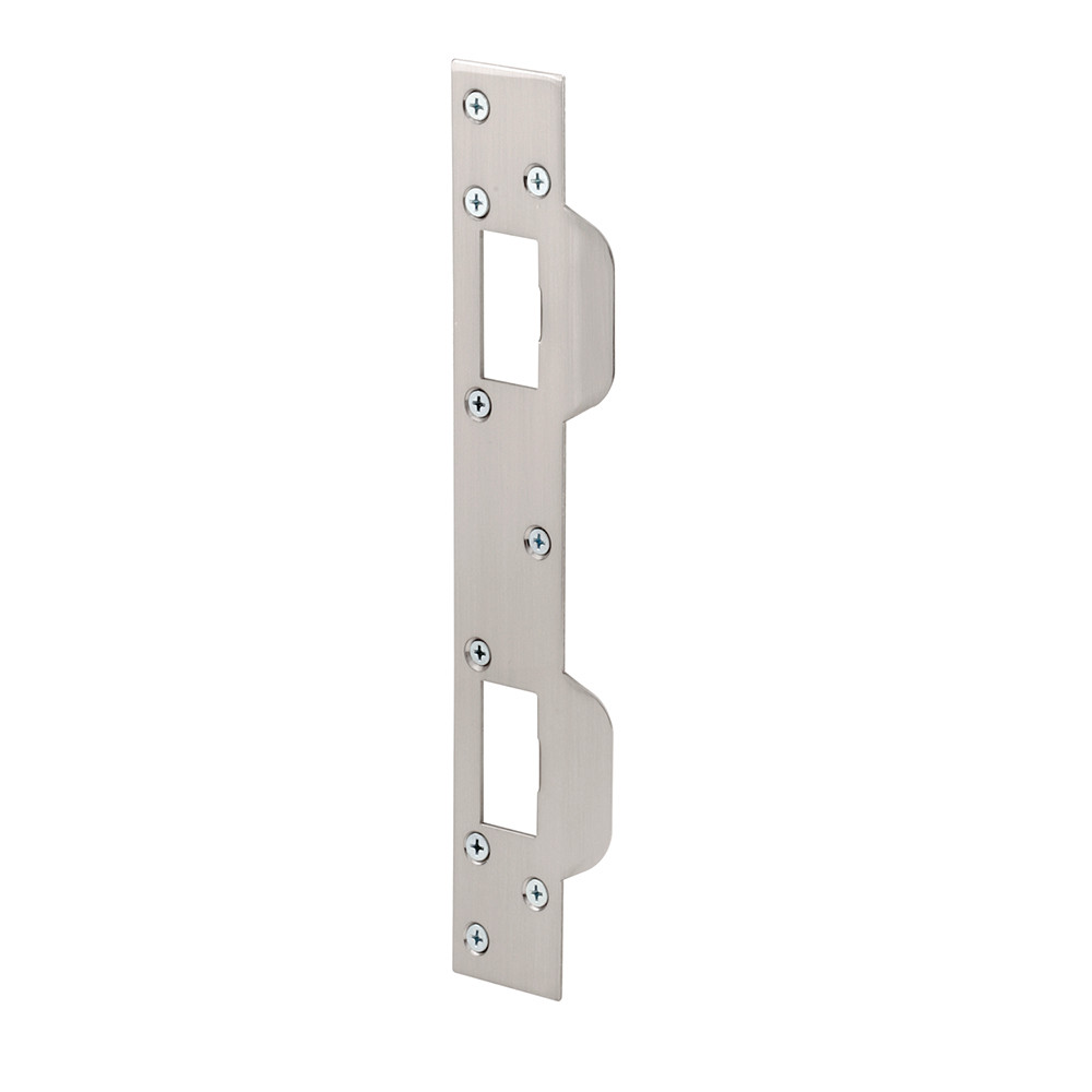 Max Security Combo Strike, 1-5/8 in. x 11 in., Steel, Satin Nickel (Single Pack)