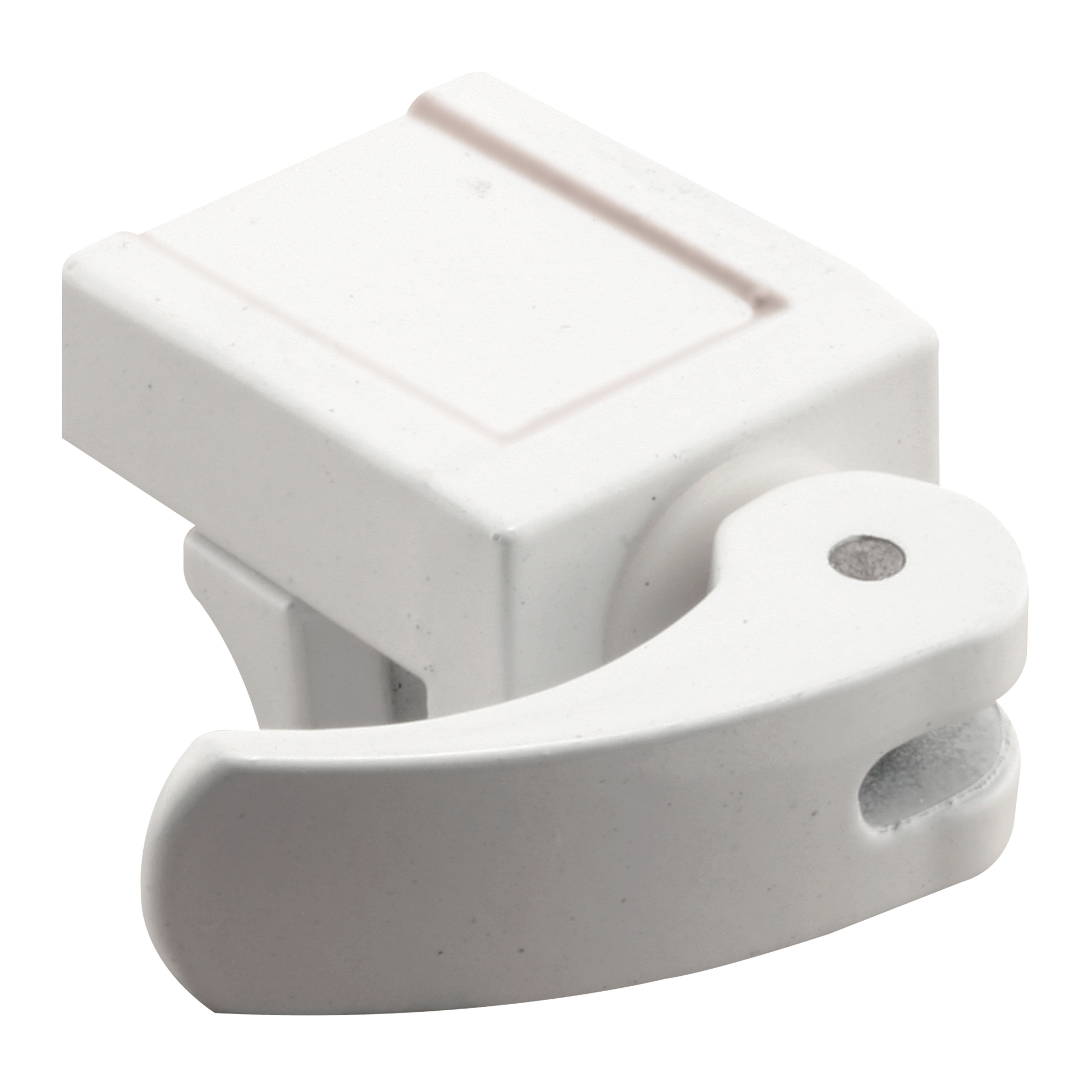 Sliding Window Lock, 1/2 in., Diecast Construction, White