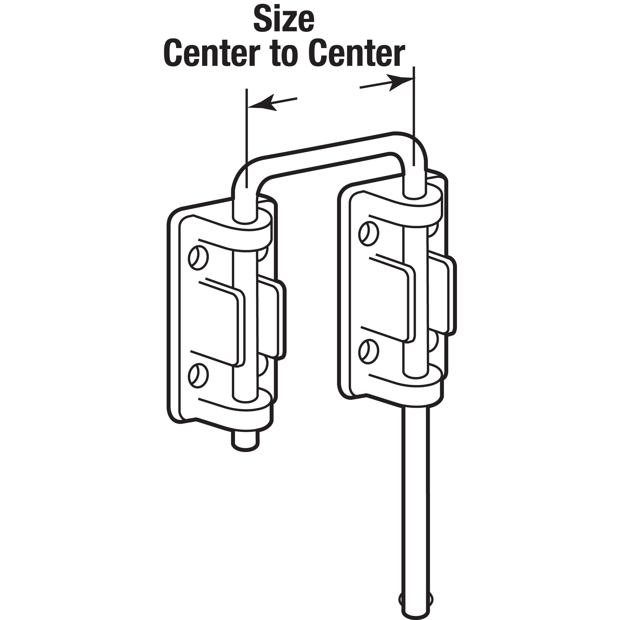 Patio Sliding Door Loop Lock, 1-1/8 In. Hardened Steel Bar with