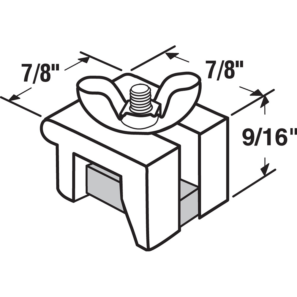 U 9820 |  Sliding Window Lock No-mar