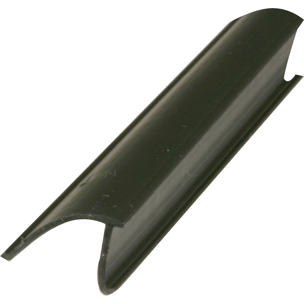 Glass Retainer, Snap-In, Rigid Vinyl, Black, 72 In. (Single Pack
